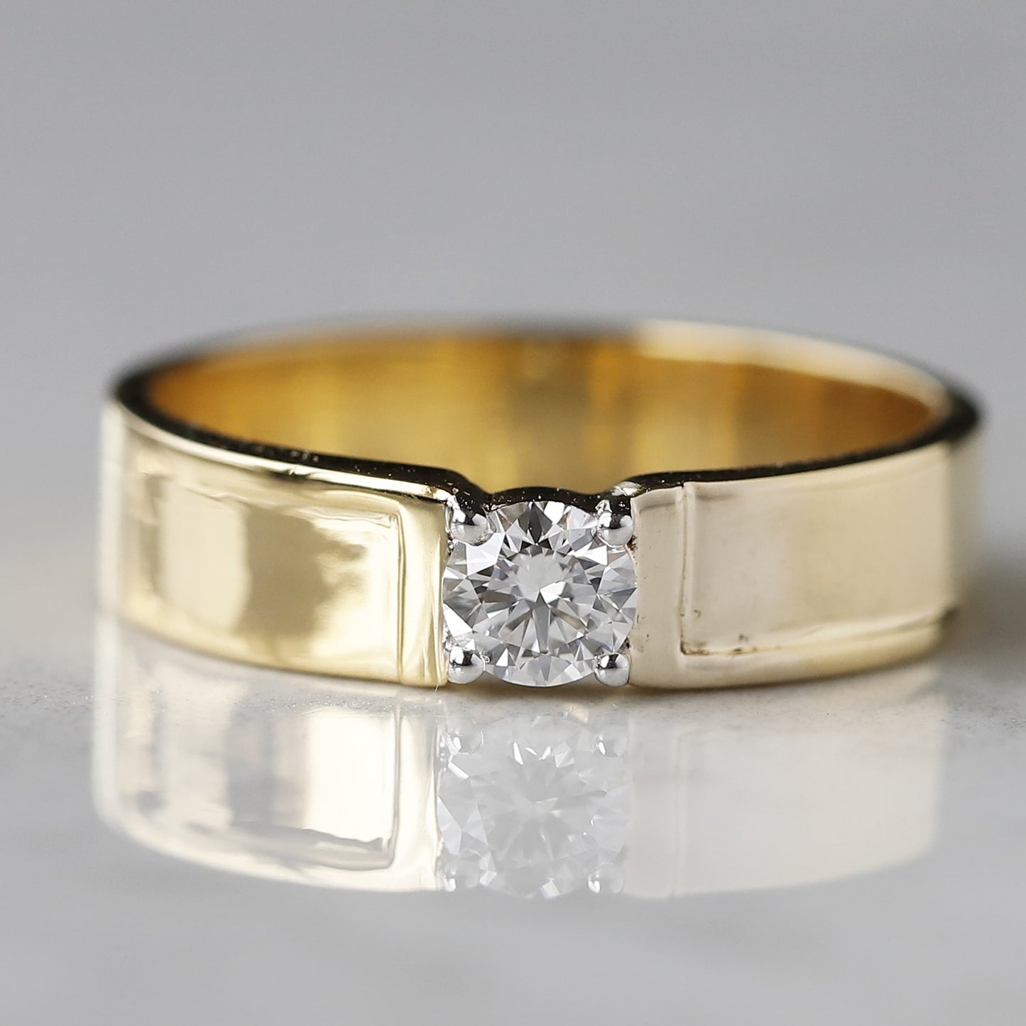 lab diamond mens ring