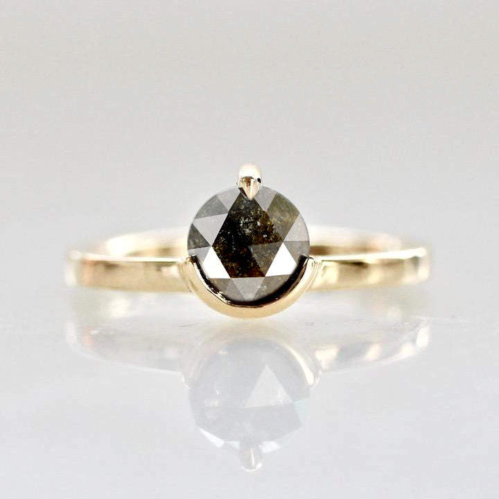 Rose Cut Rustic Diamond Ring