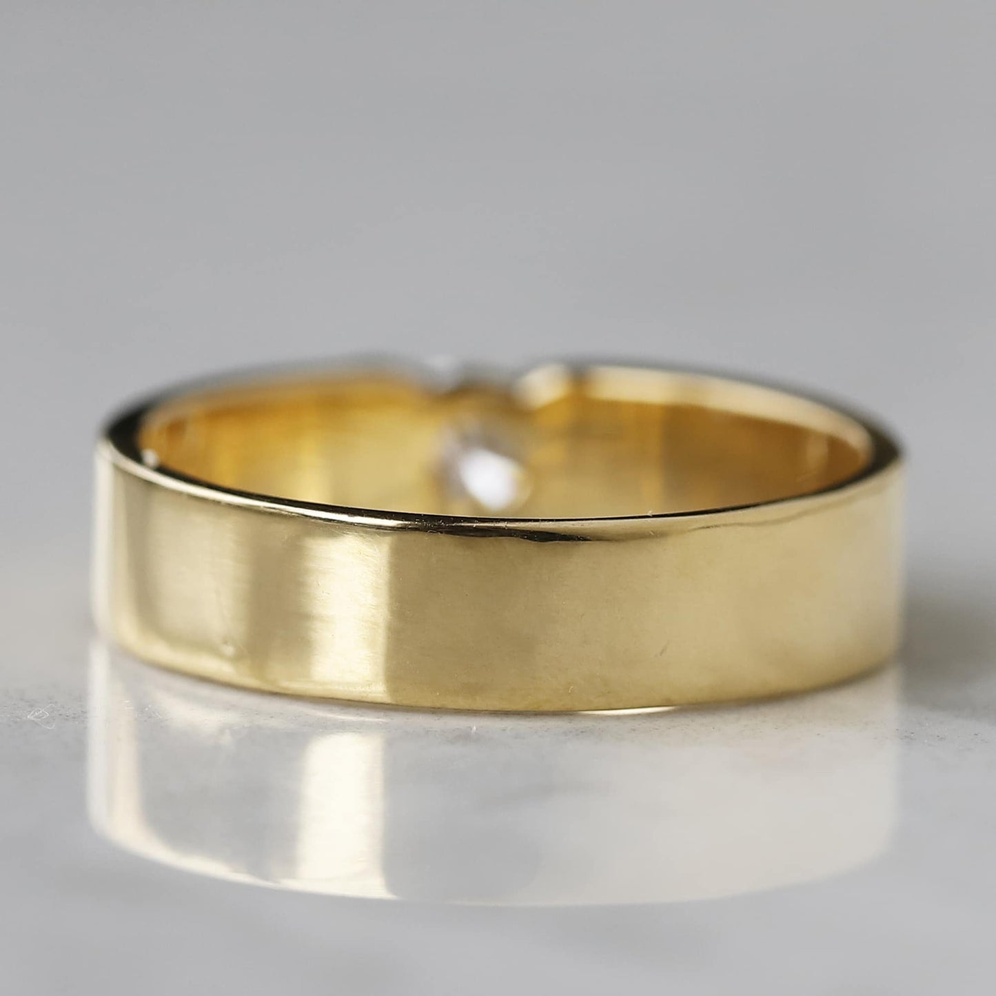 lab diamond mens ring