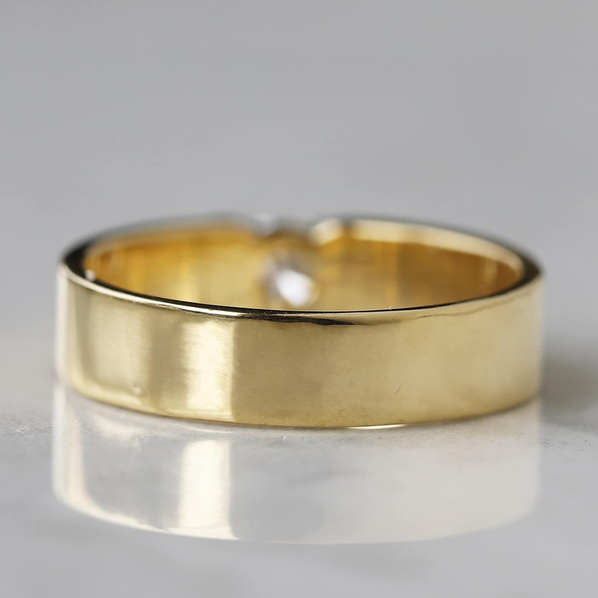 lab diamond mens ring
