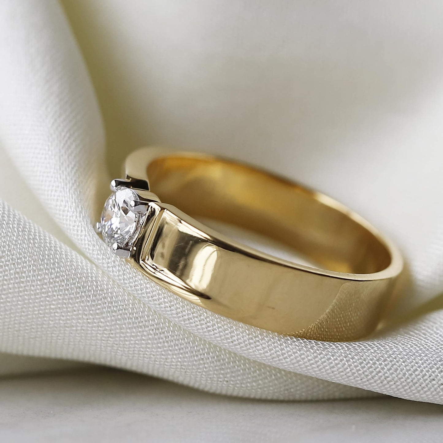 lab diamond mens ring