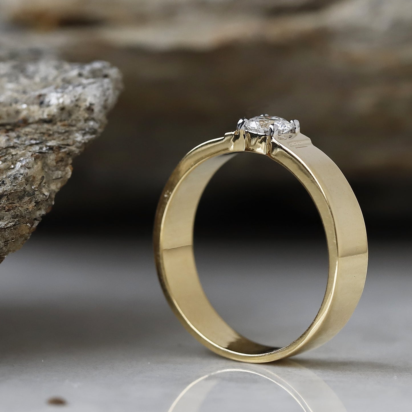 lab diamond mens ring