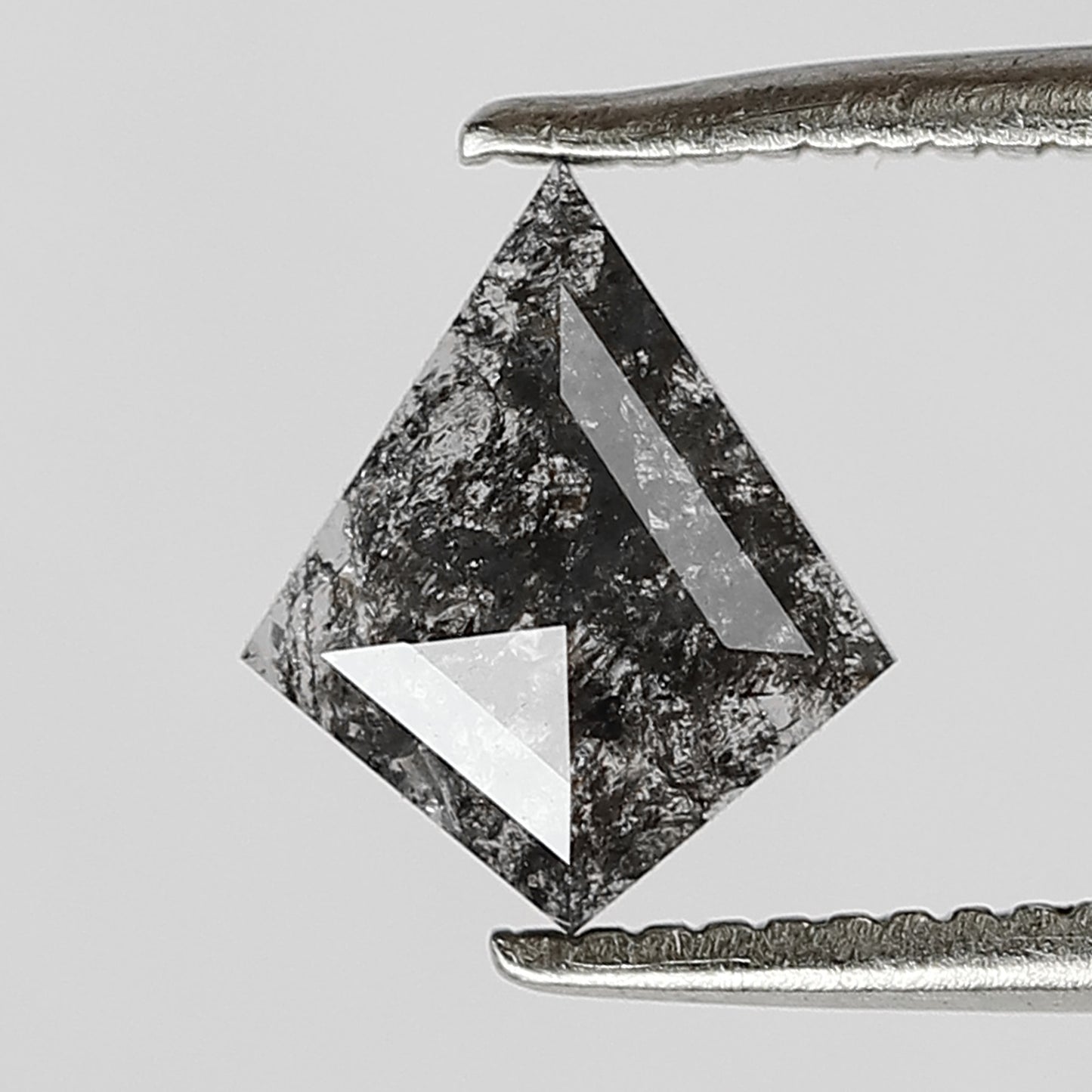 0.52 CT Kite Shape Salt and Pepper Diamond For Custom Engagement Ring