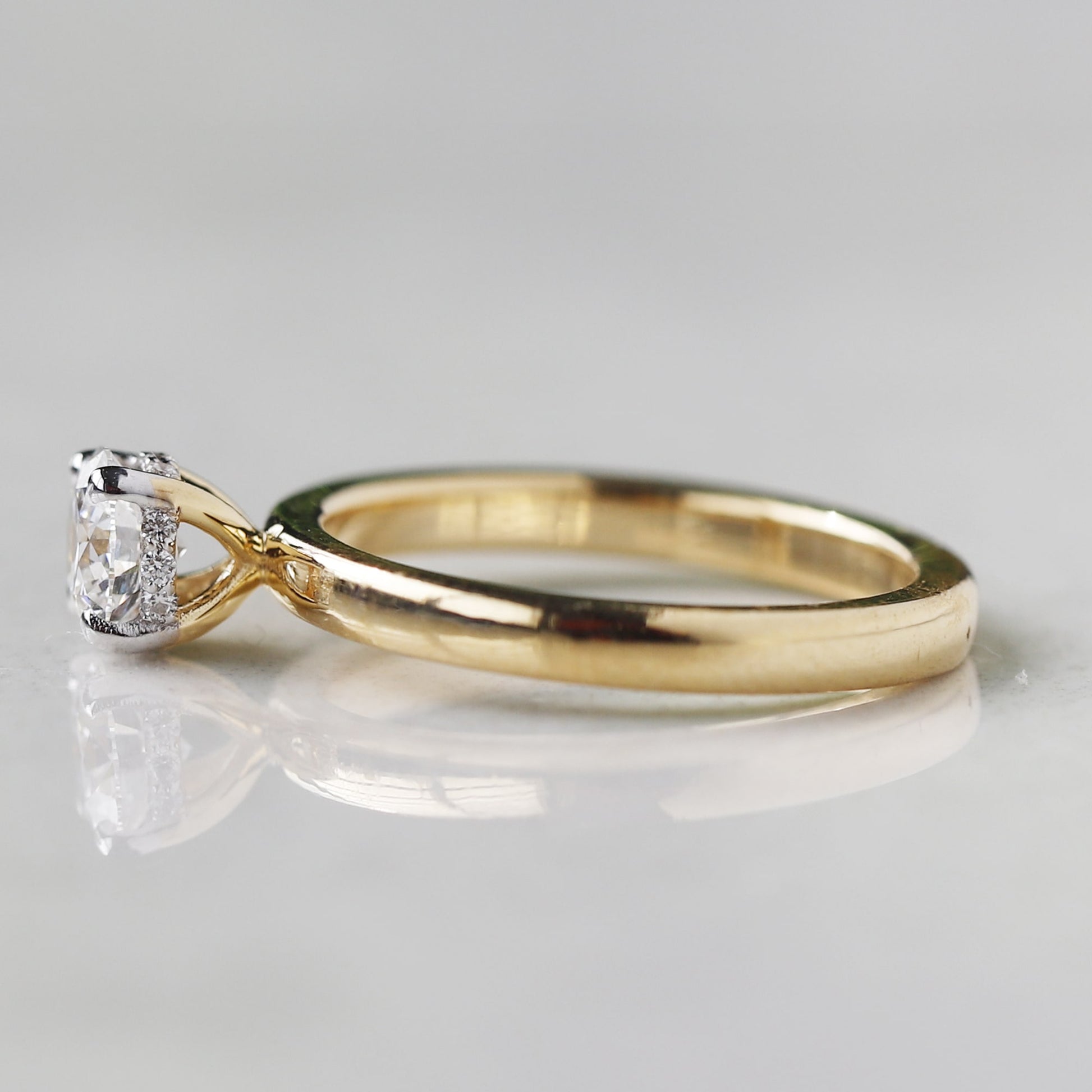 Yellow Gold Solitaire Engagement Ring