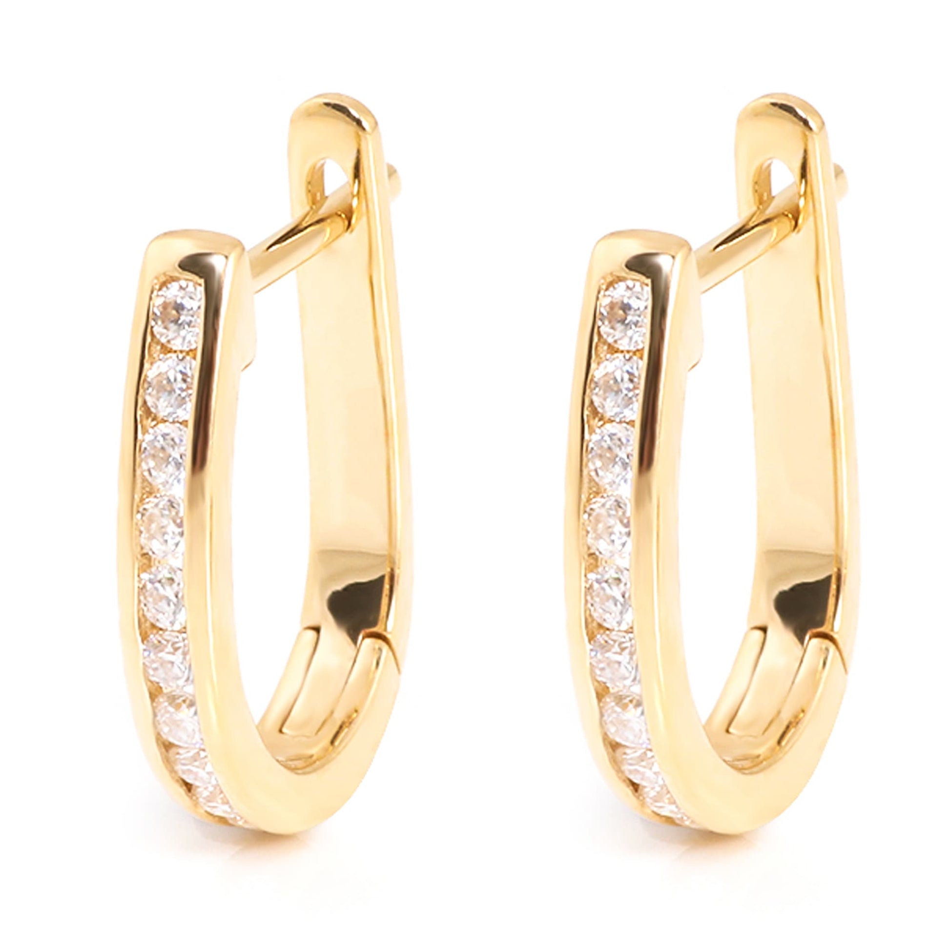 small diamond hoop earrings
