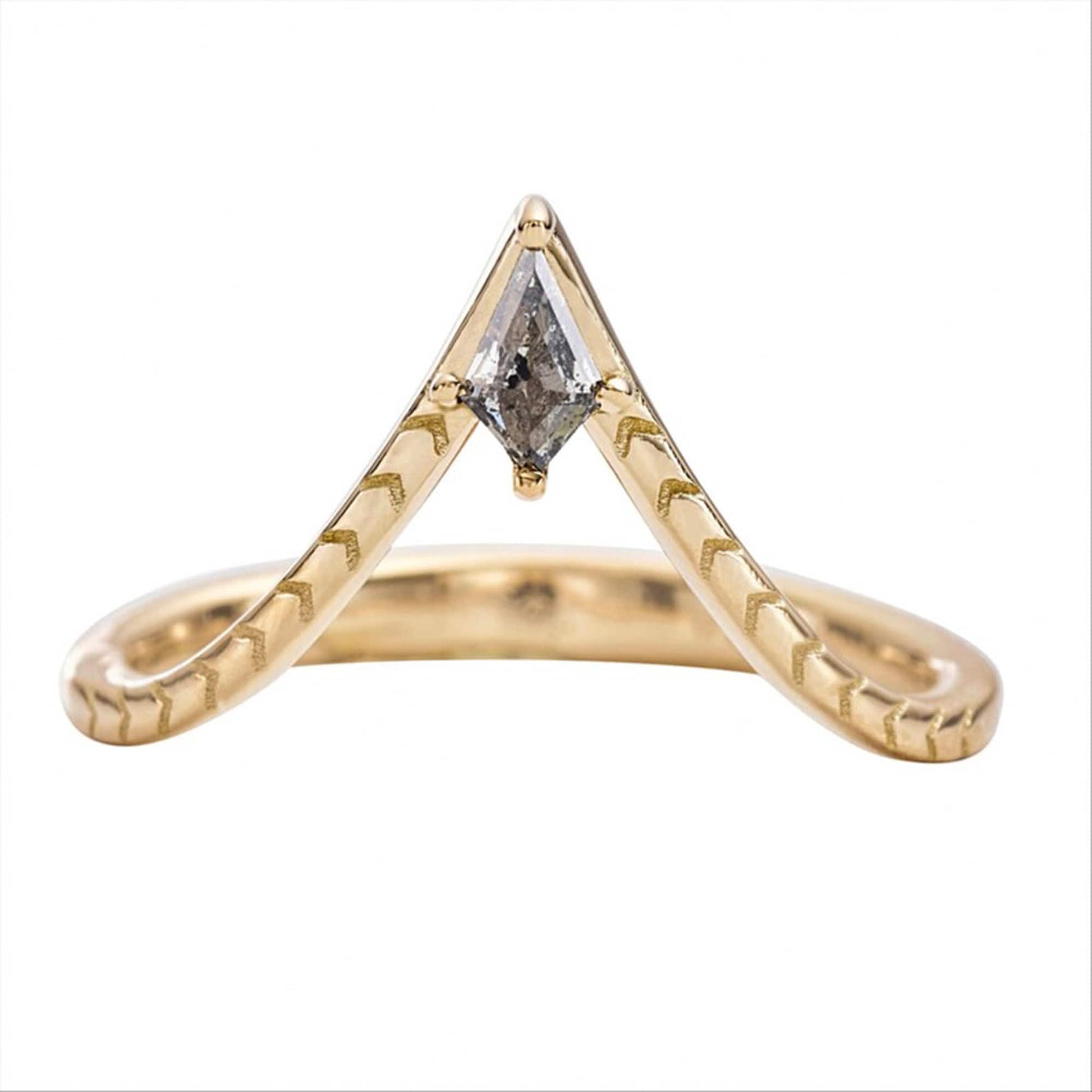chevron wedding band