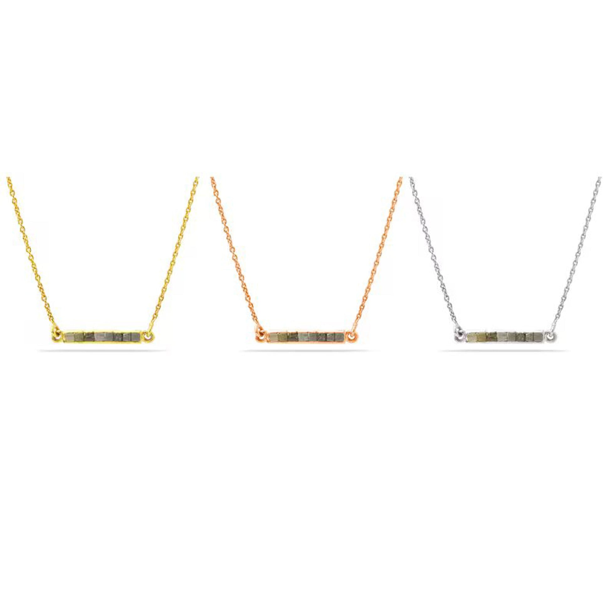 raw diamond necklace