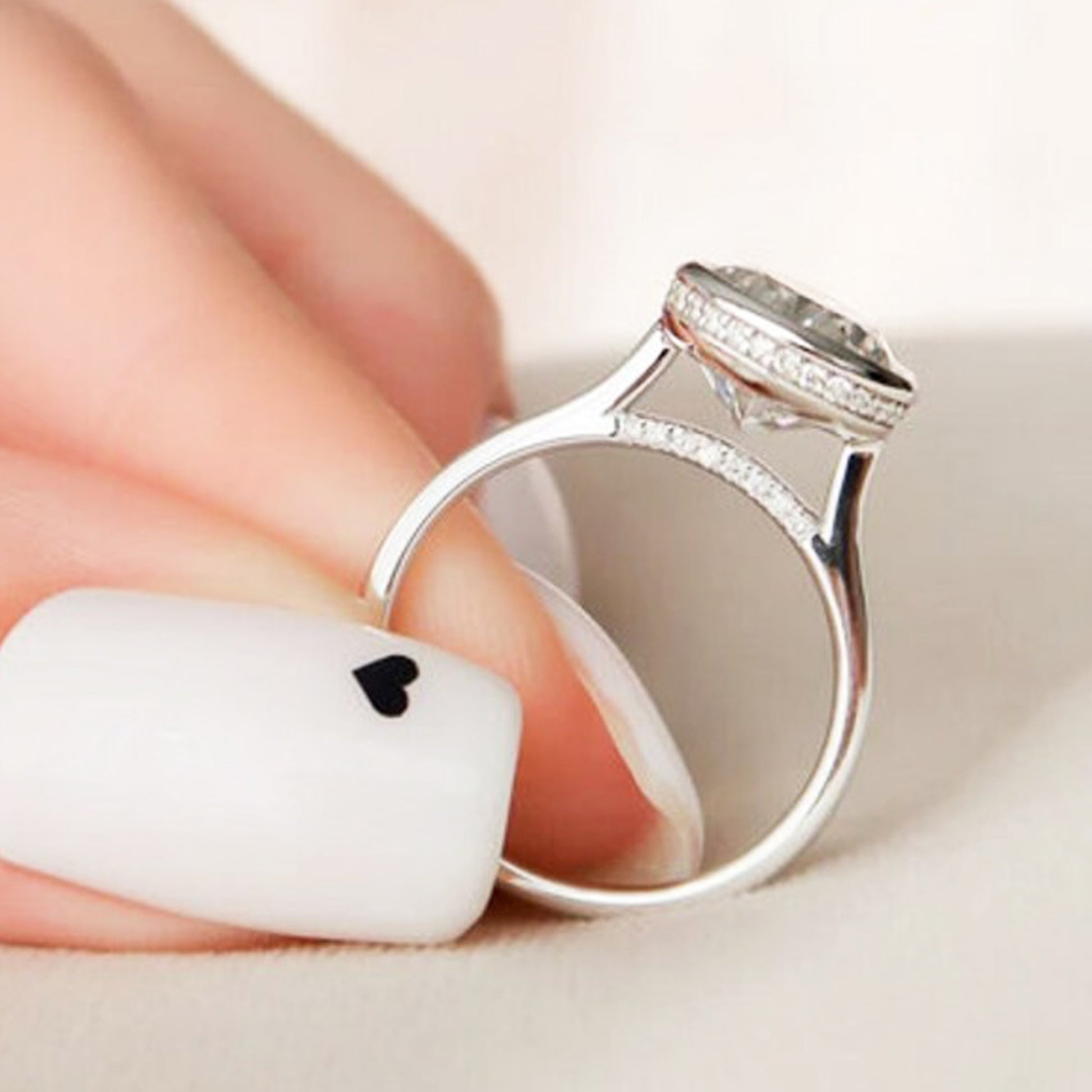 teardrop wedding ring