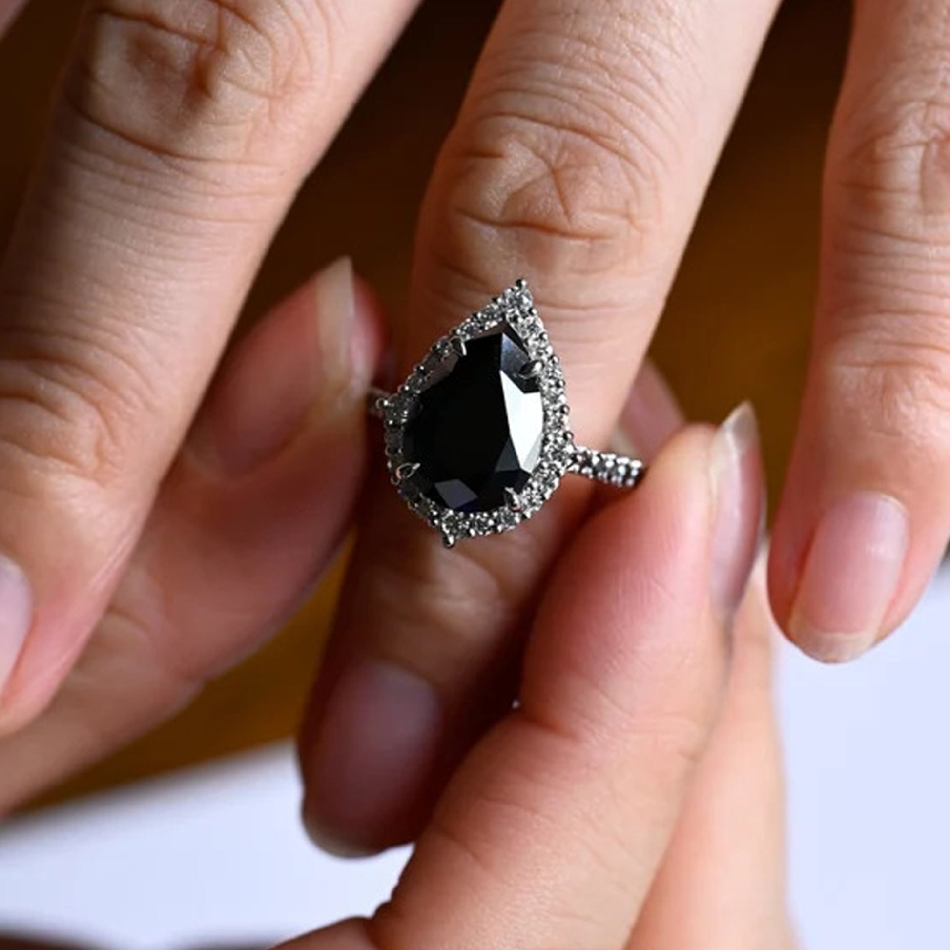 Pear Shaped Ring