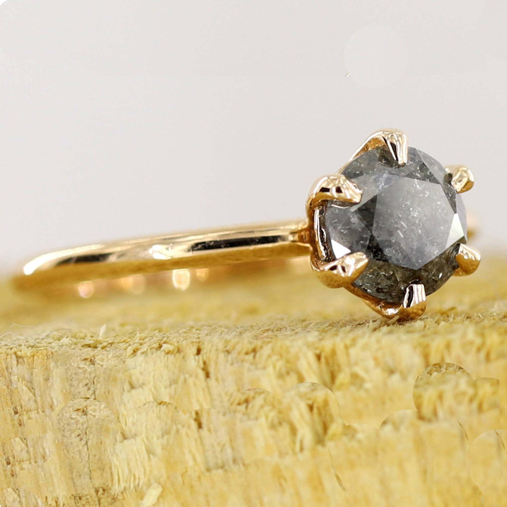 galaxy diamond engagement ring