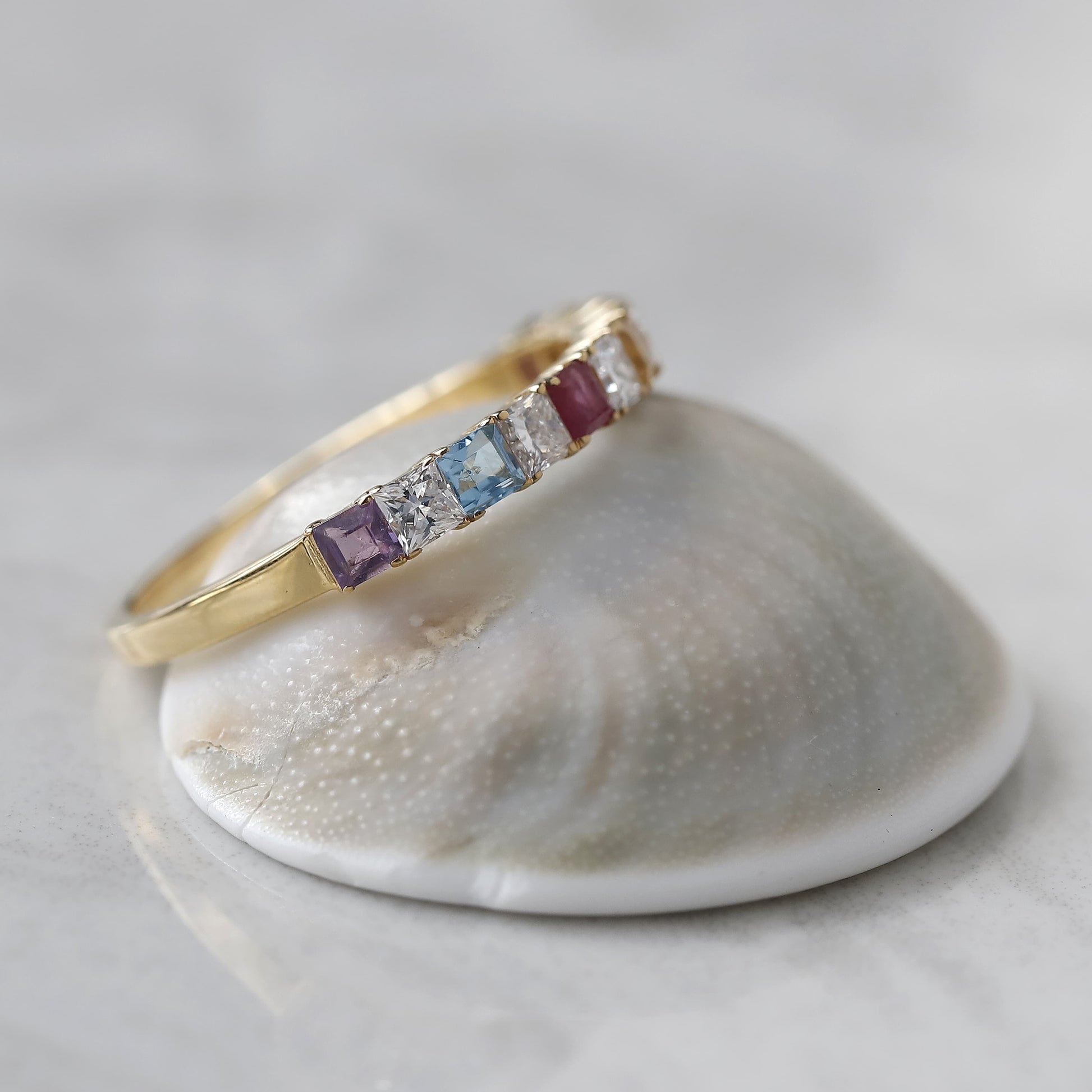 multi stone ring