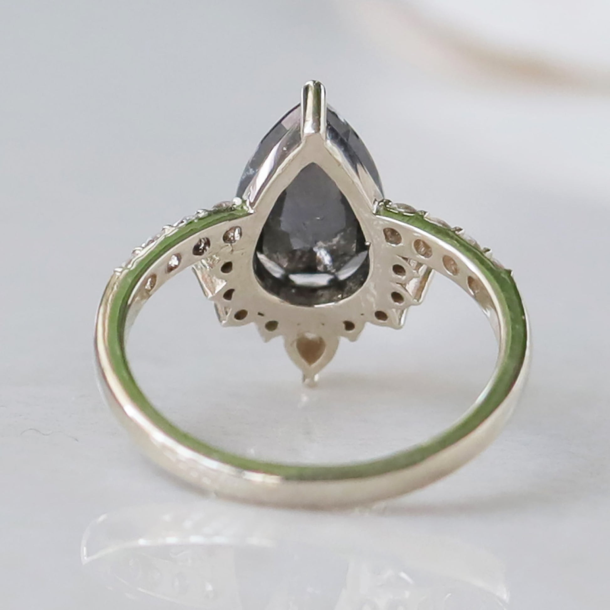 salt and pepper diamond ring