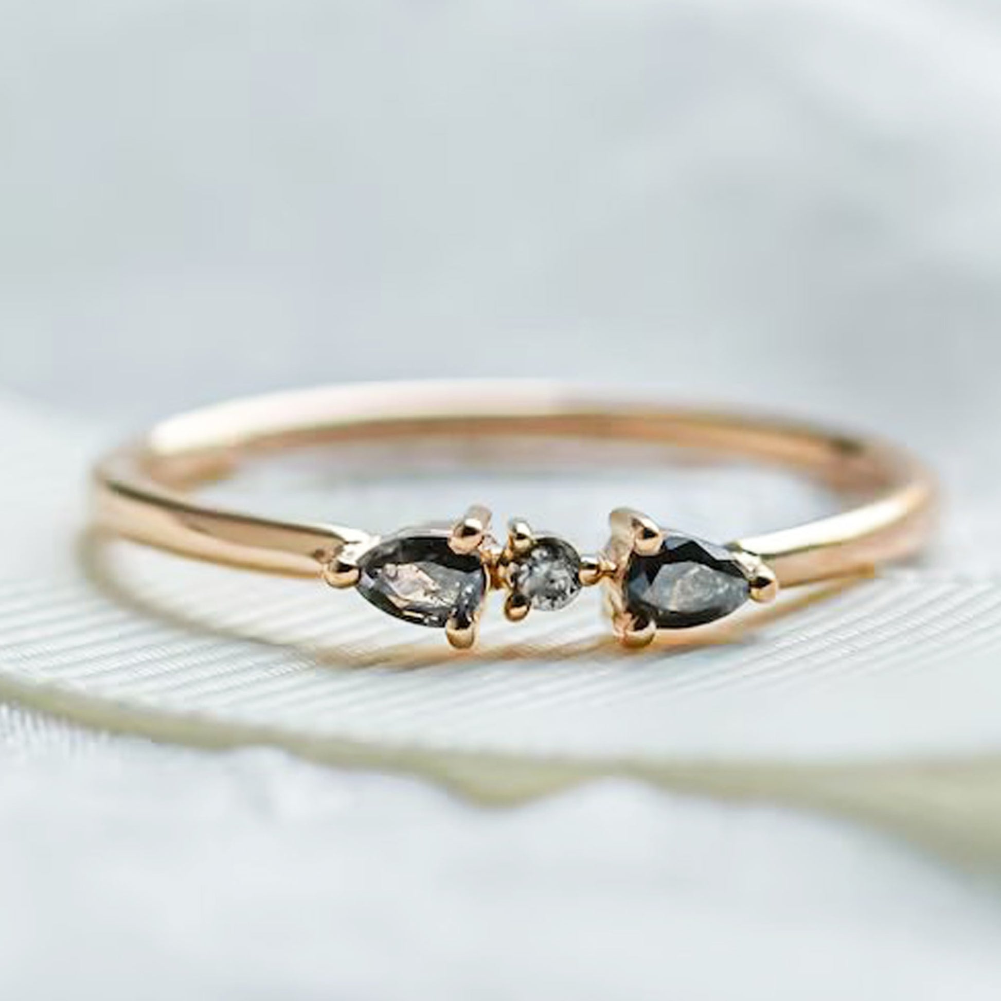 salt pepper diamond ring