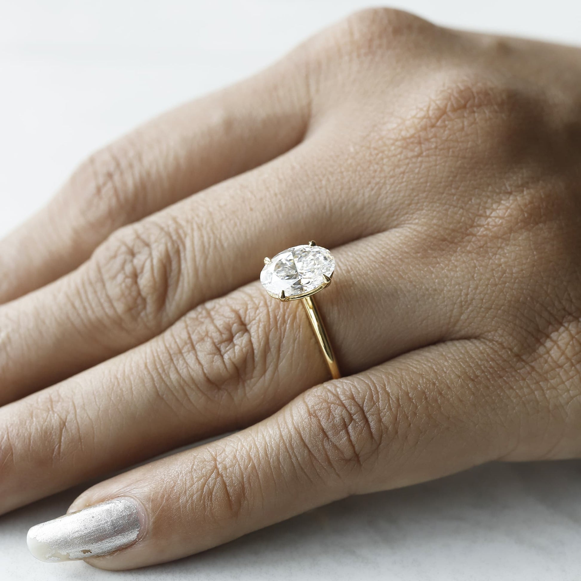 oval engagement ring