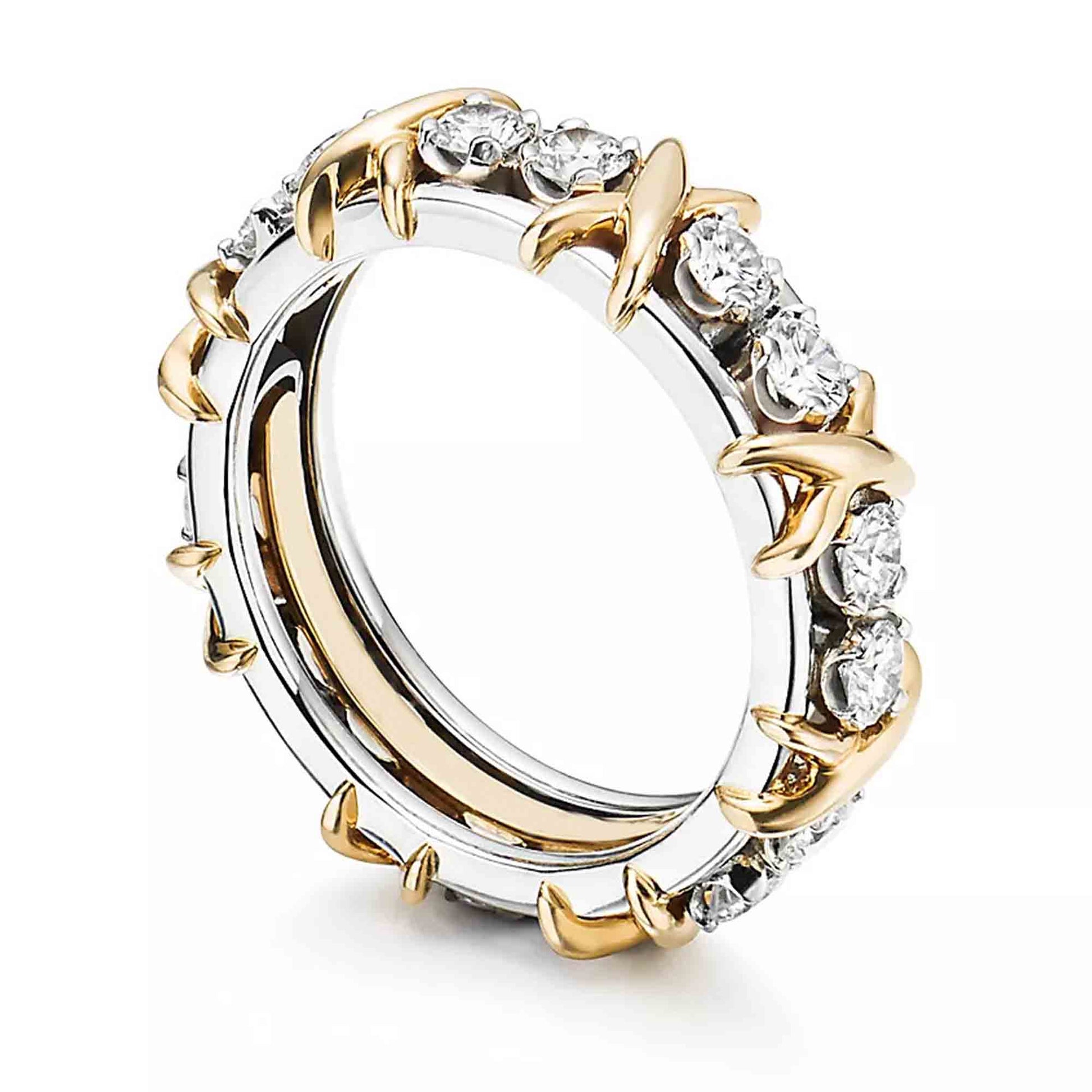 Classic 14k gold men's wedding band in white gold