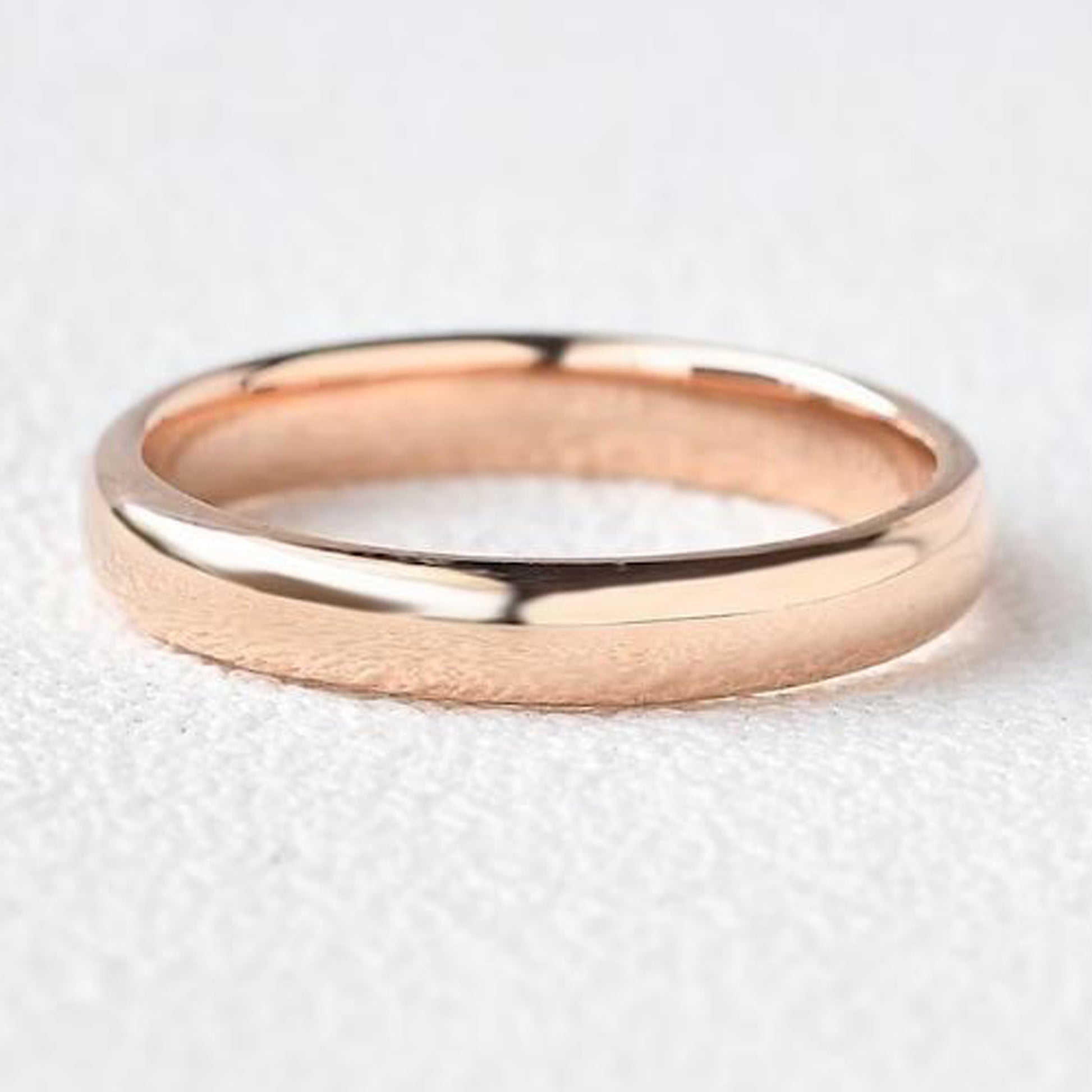 plain yellow gold wedding band