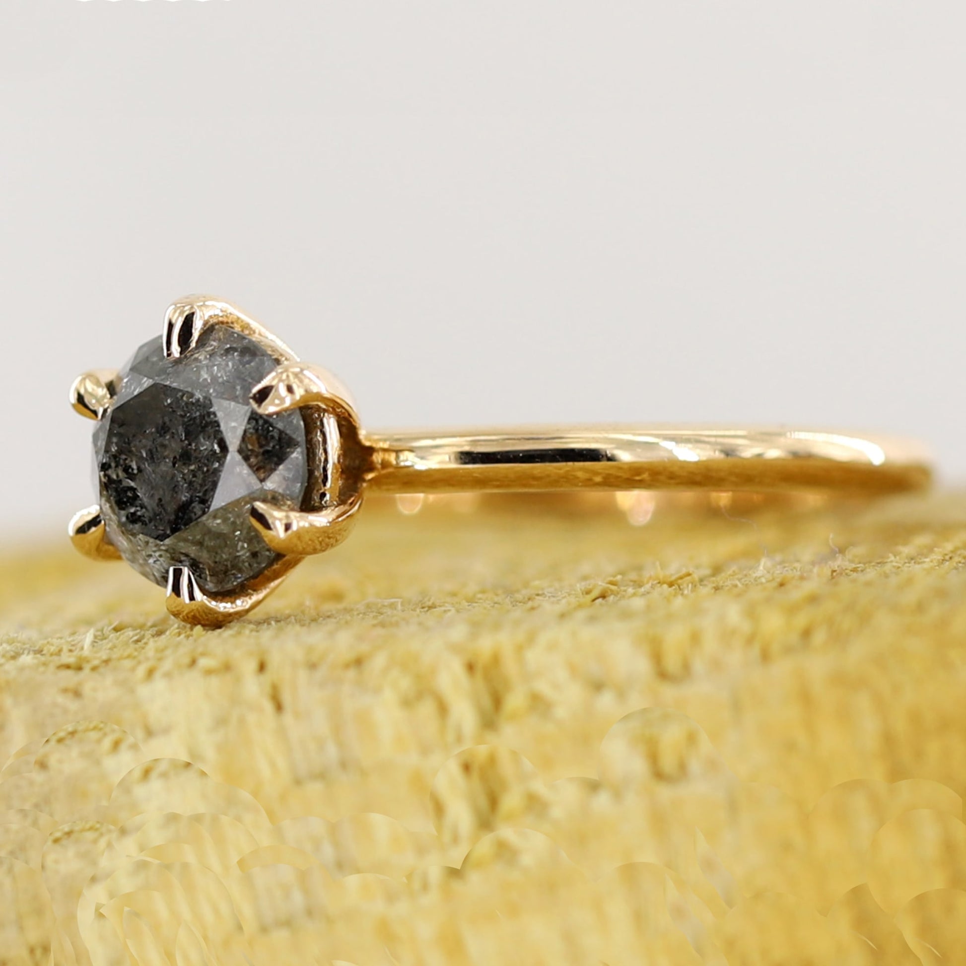 galaxy diamond engagement ring