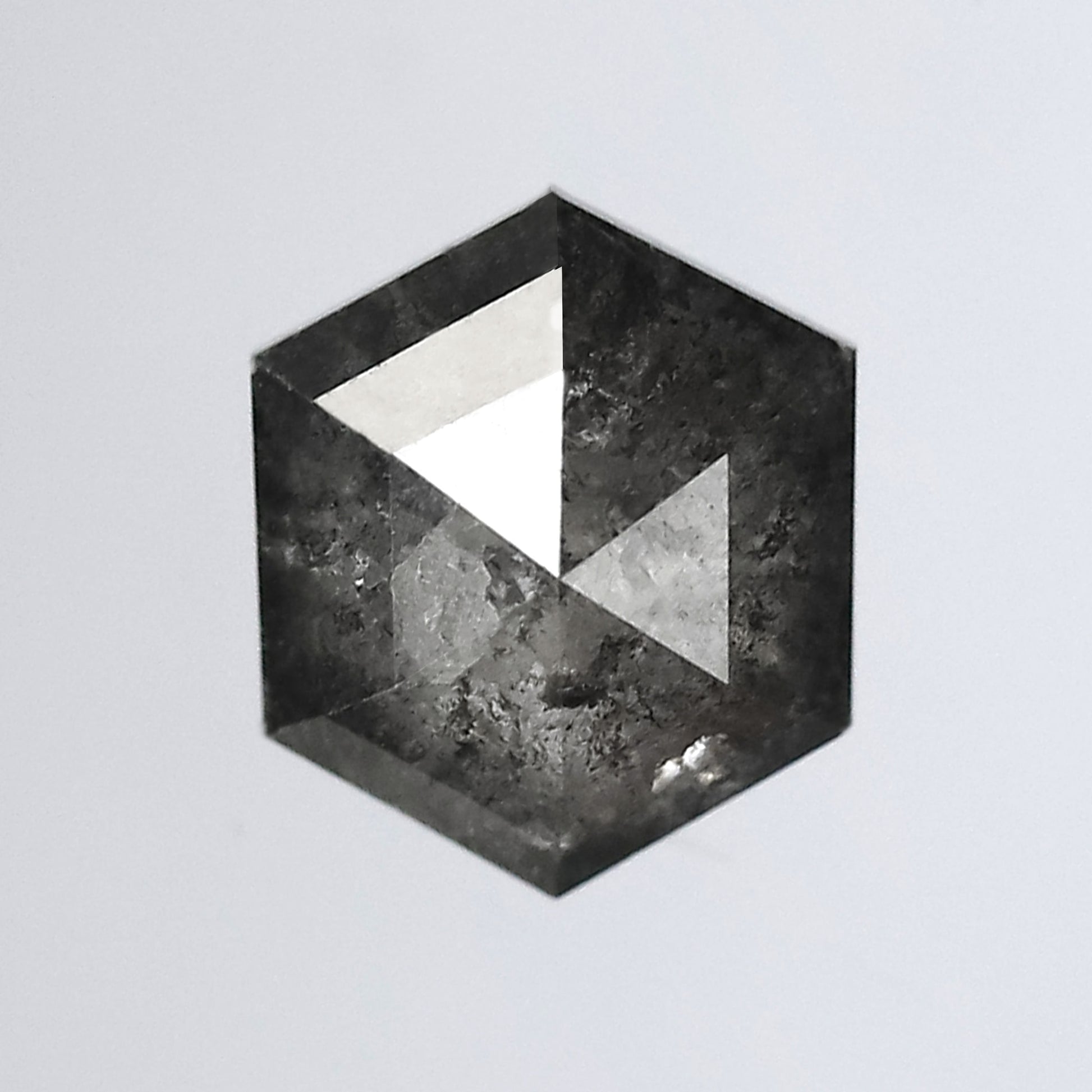 salt and pepper hexagon diamond