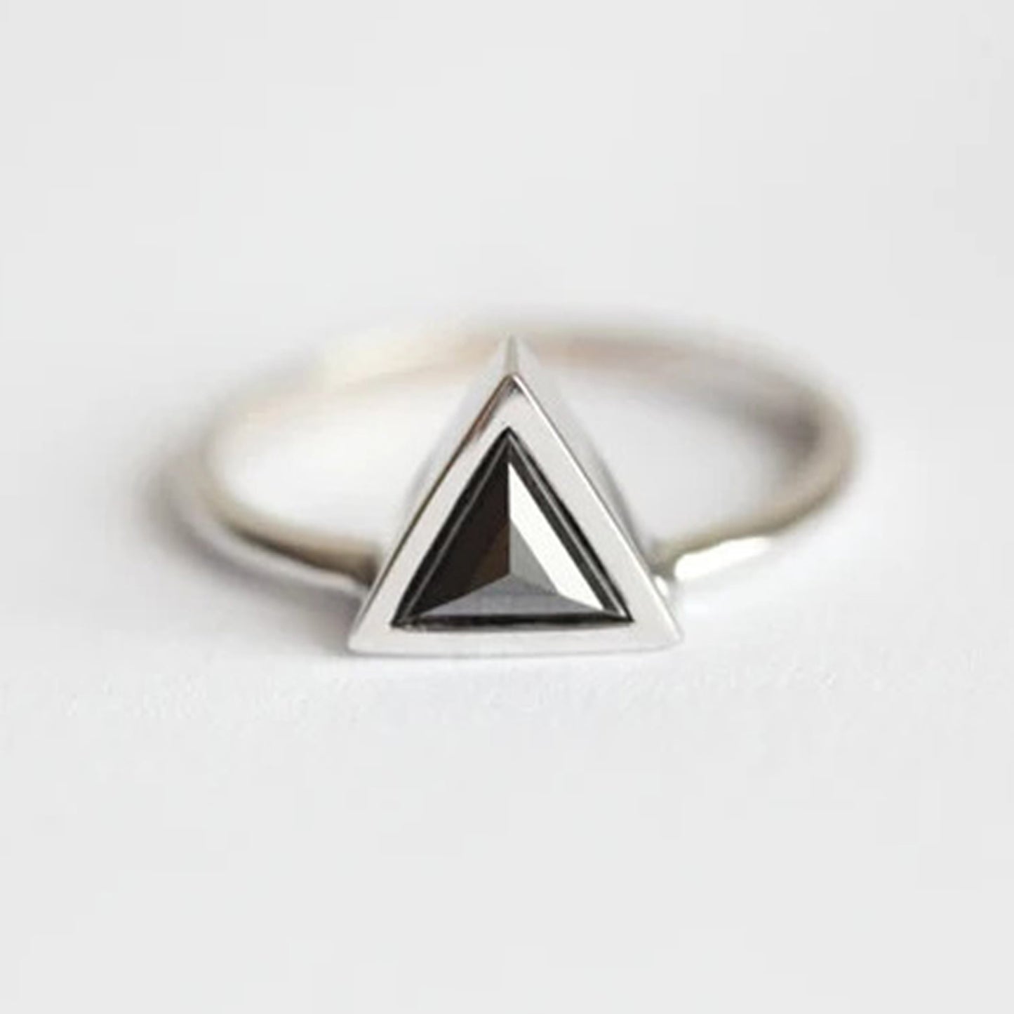 trillion cut diamond ring