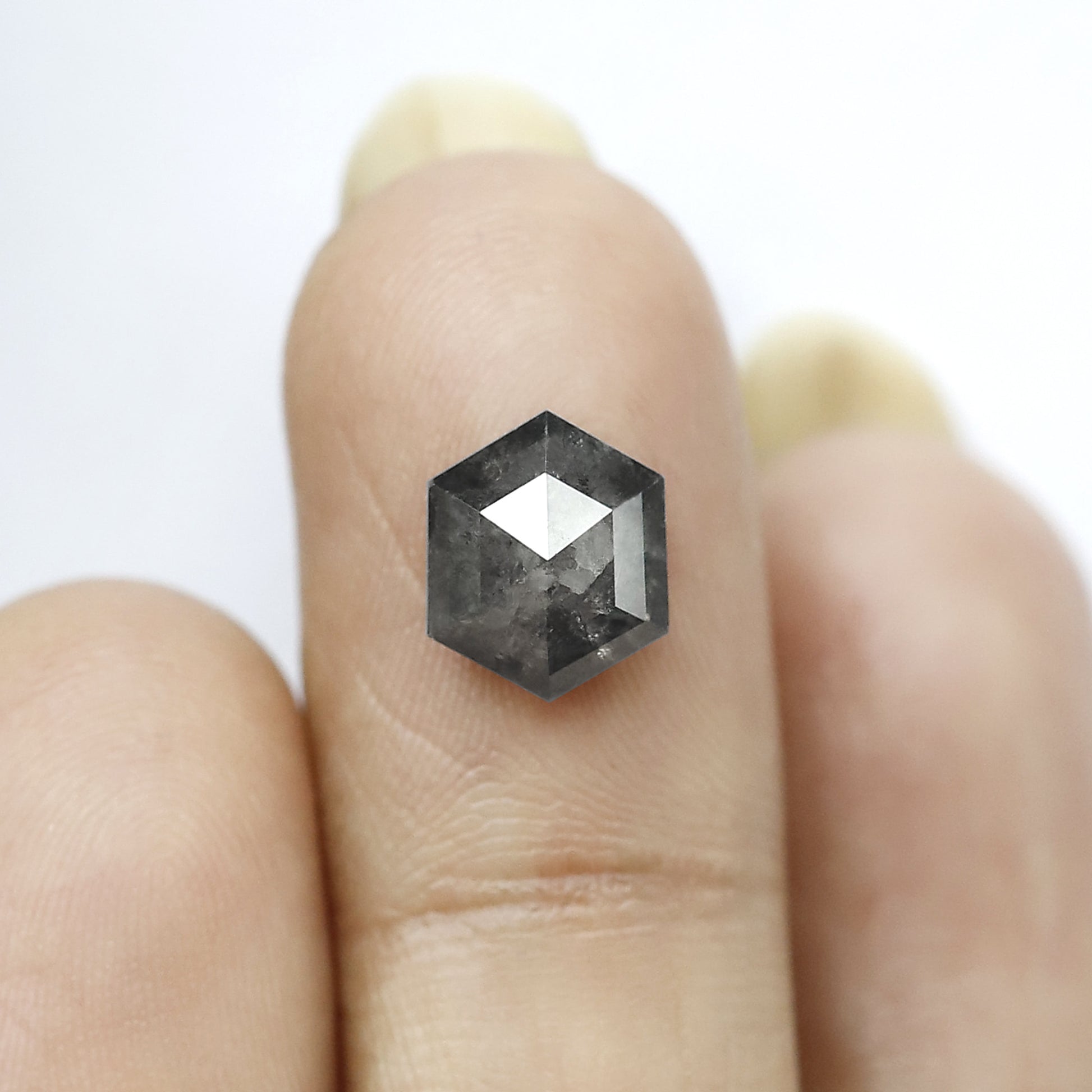 salt and pepper hexagon diamond