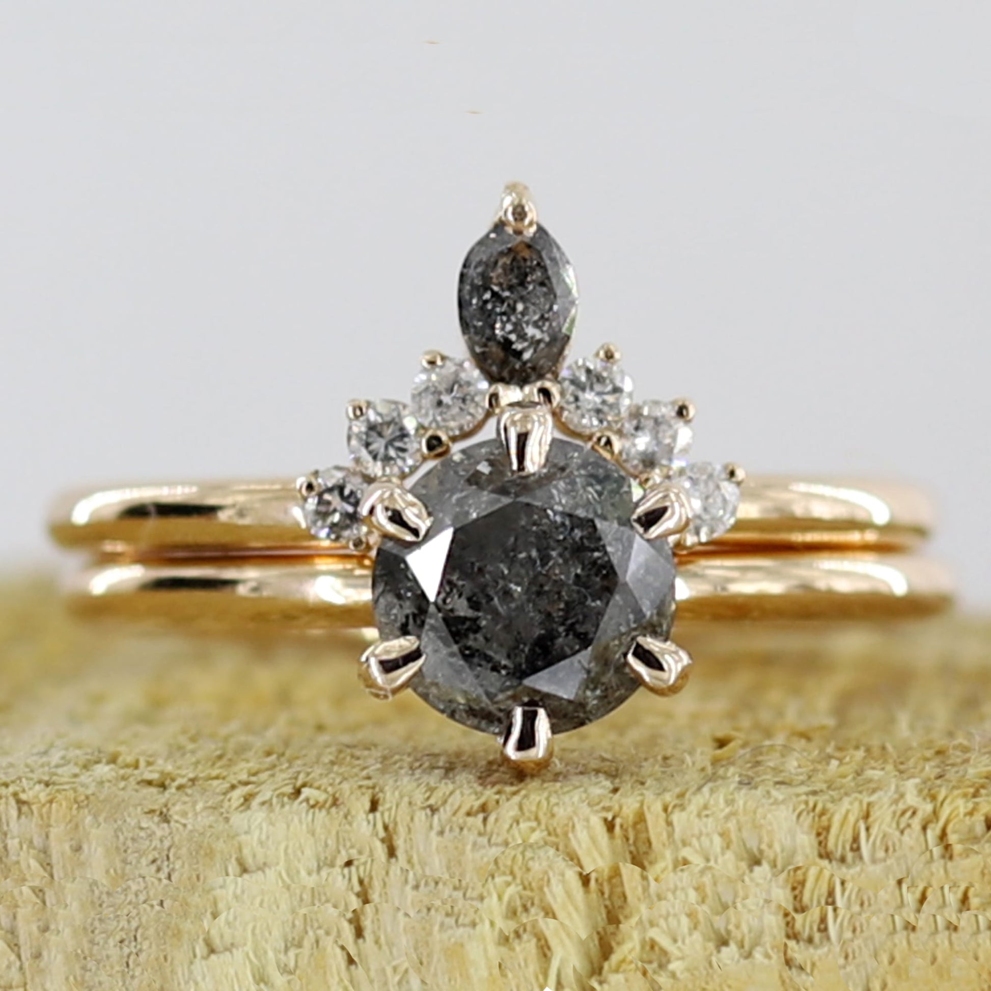 galaxy diamond engagement ring