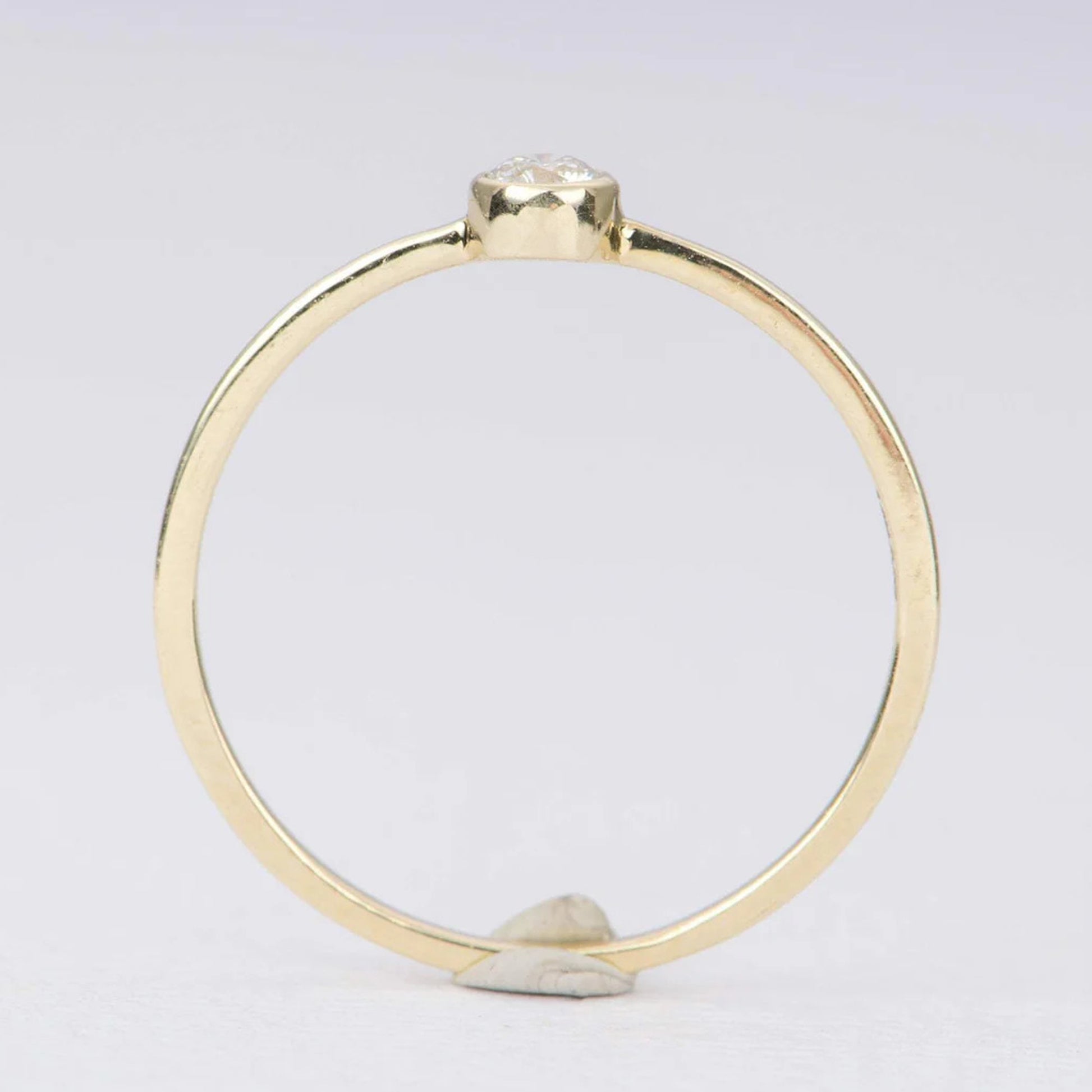 Minimal Diamond Wedding Ring