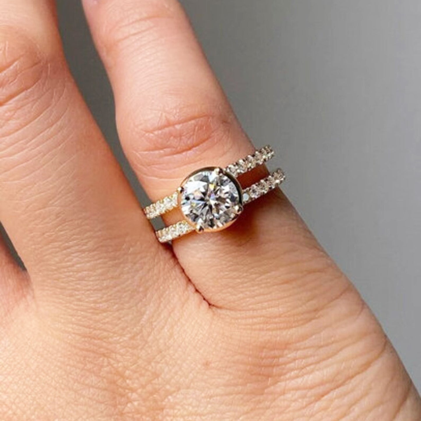 split shank engagement ring