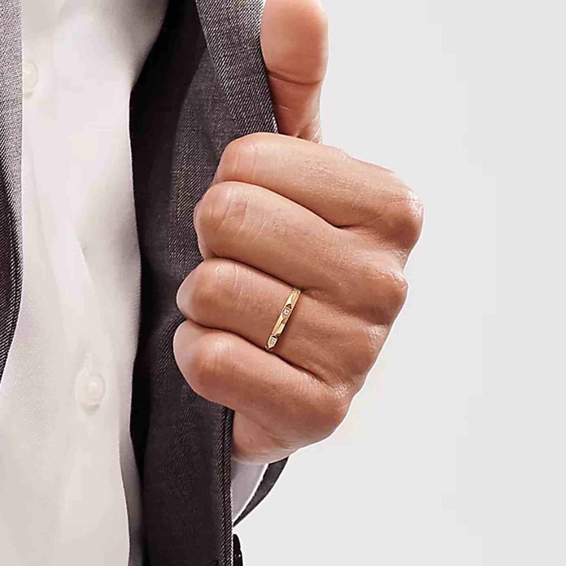 minimal wedding band