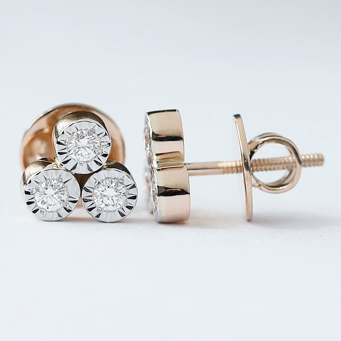 Gold Lab Grown Diamond Earring