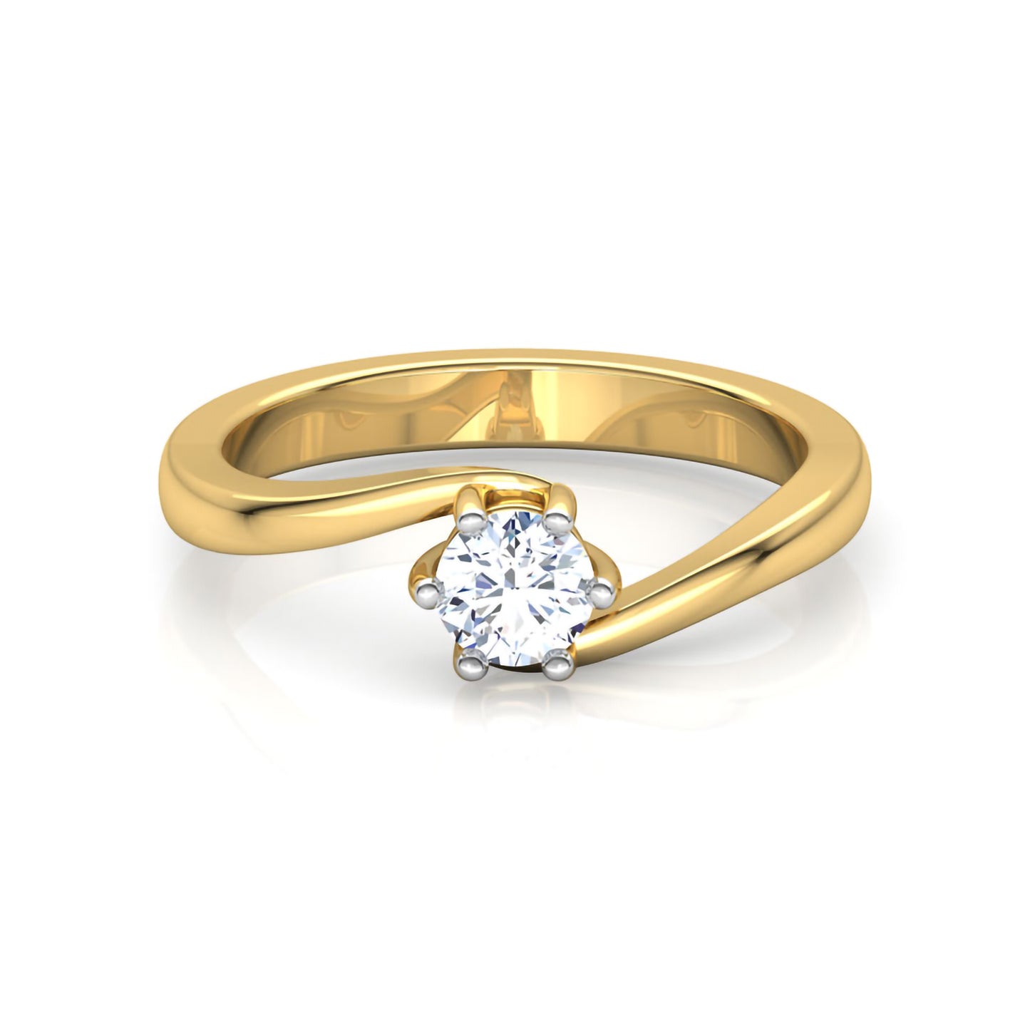 Minimal Moissanite Ring