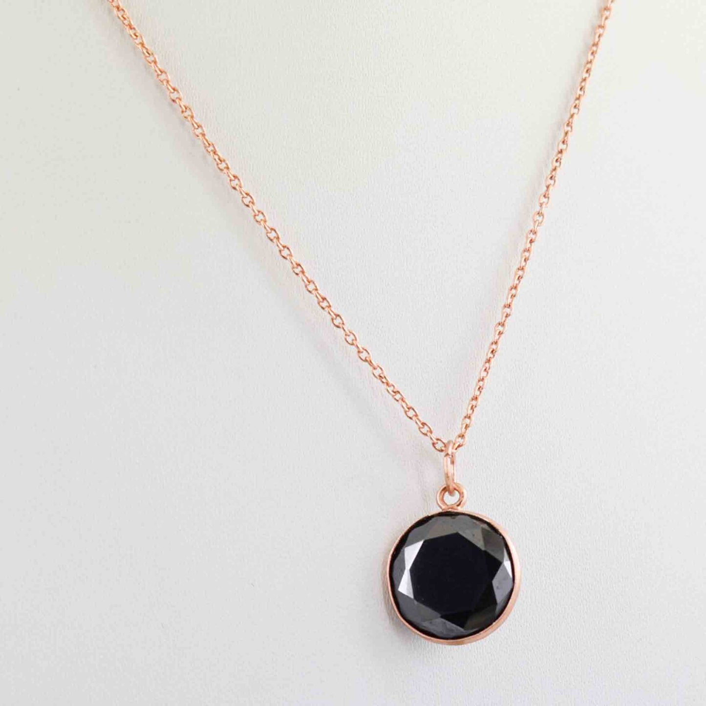 black diamond pendant necklace