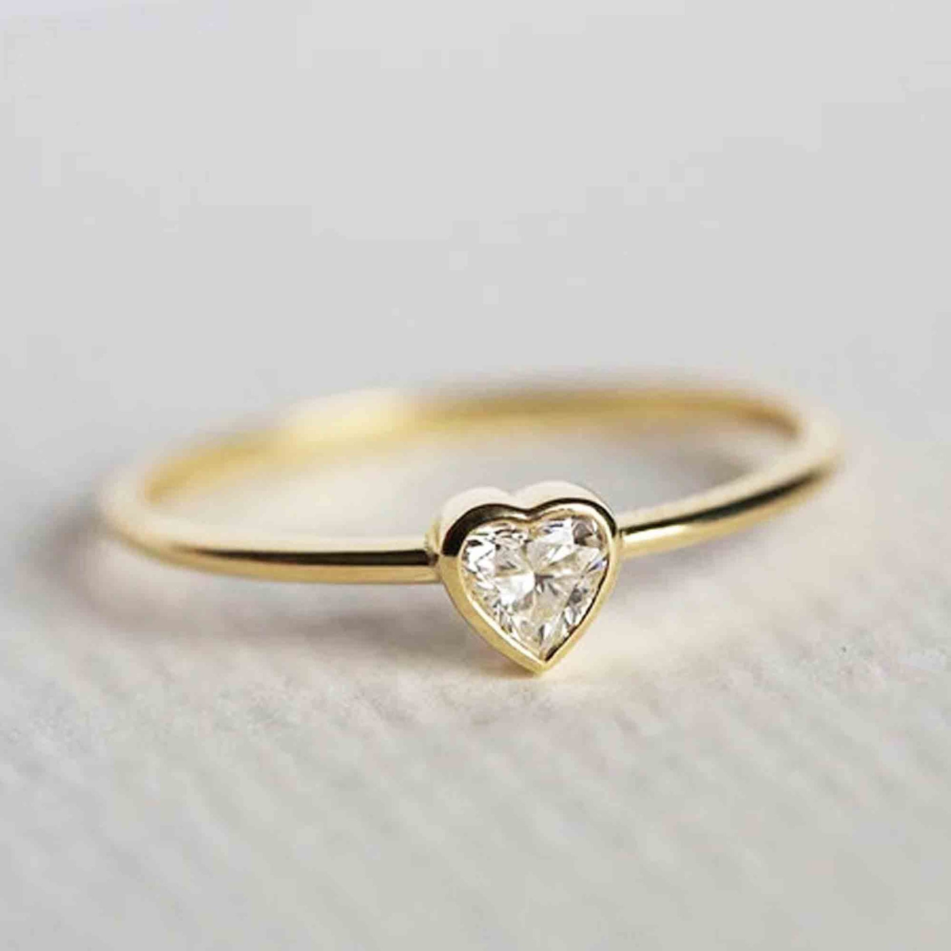 heart diamond ring