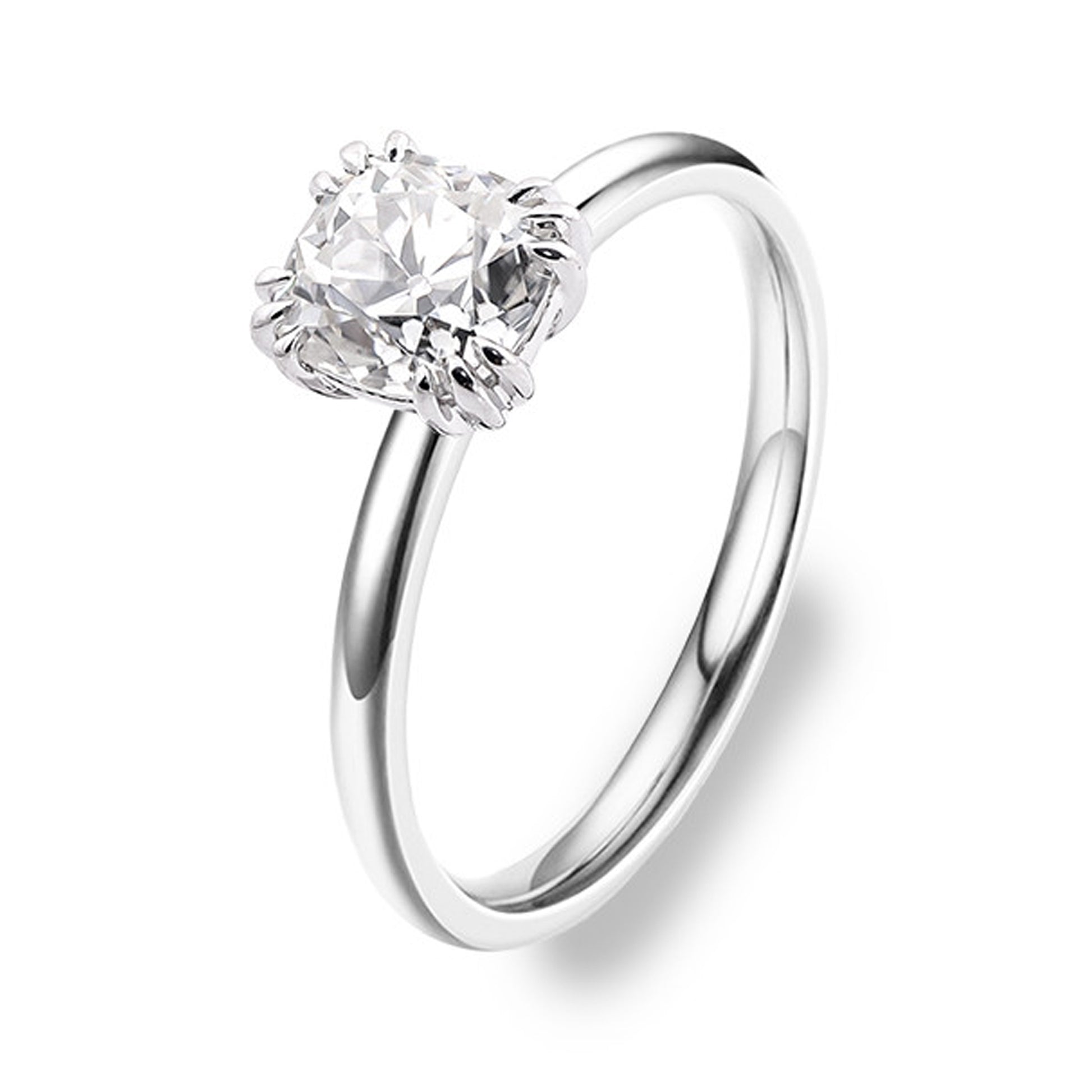 cushion cut engagement rings moissanite