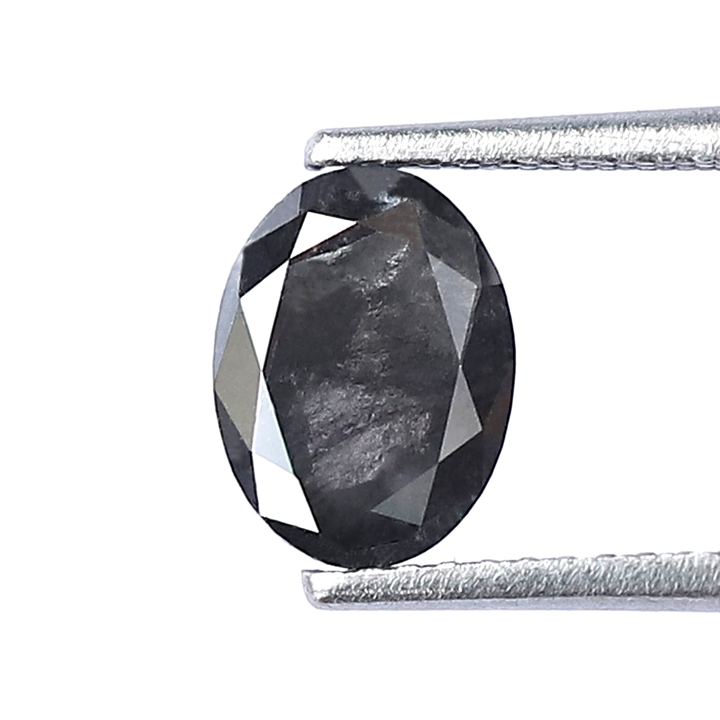 1.30 CT Natural Black Salt and Pepper Diamond For Custom Engagement Ring