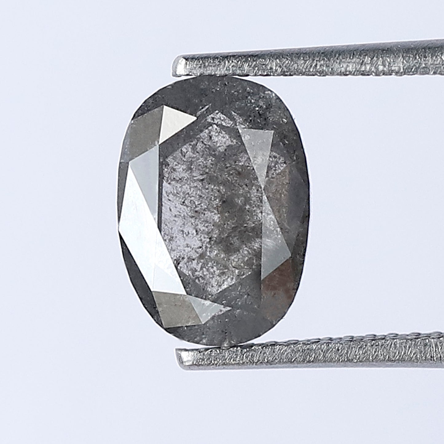 2.18 CT Oval Shape Natural Loose Salt and Pepper Diamond For Your Custom Engagement Ring