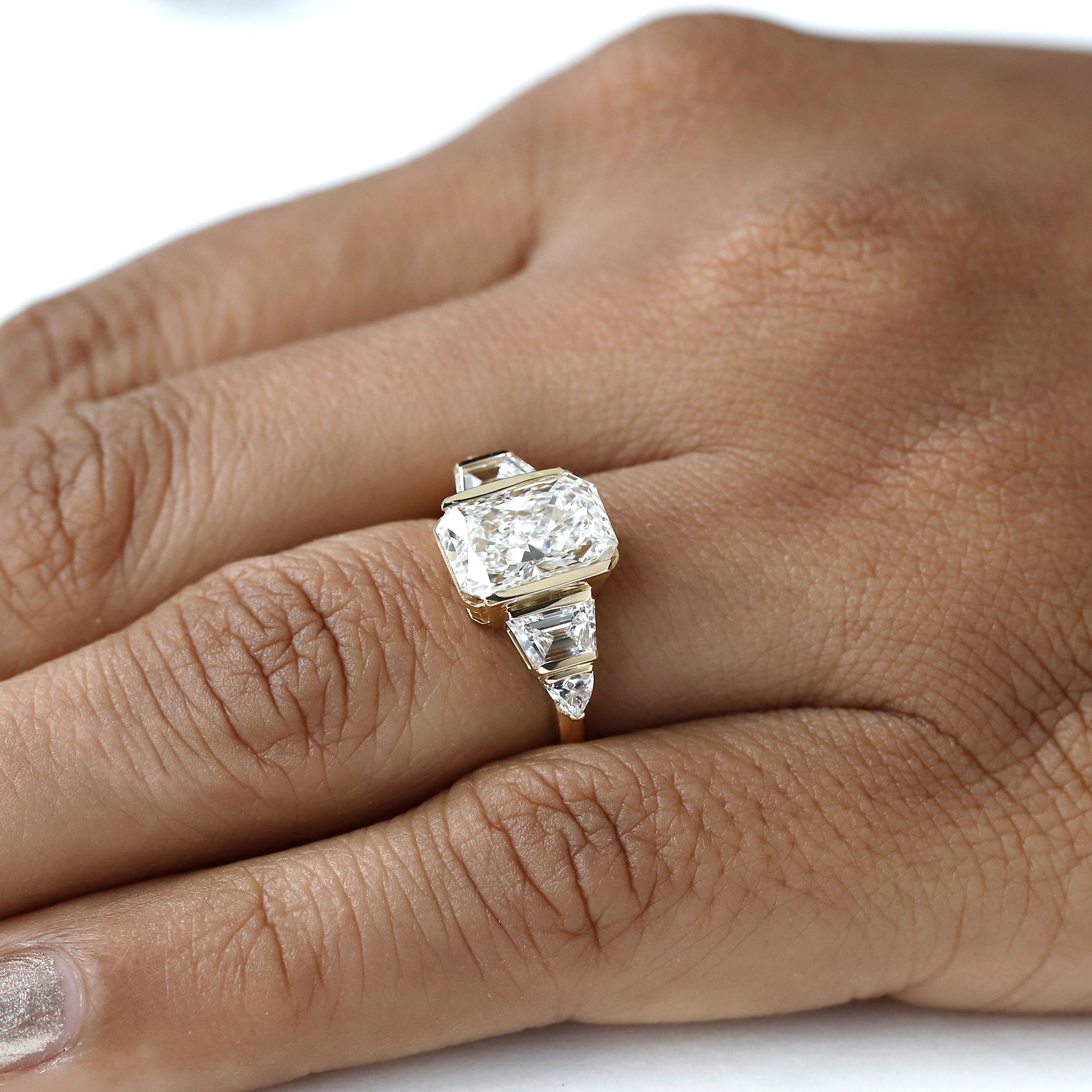 radiant cut diamond ring
