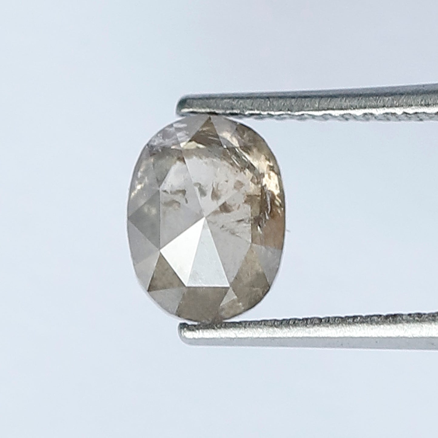 1.74 CT Salt and Pepper Diamond Oval Cut Custom For Your Ring
