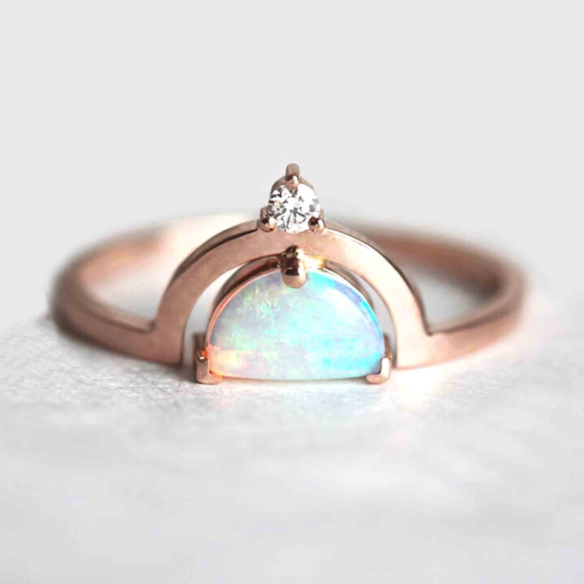 opal stone ring