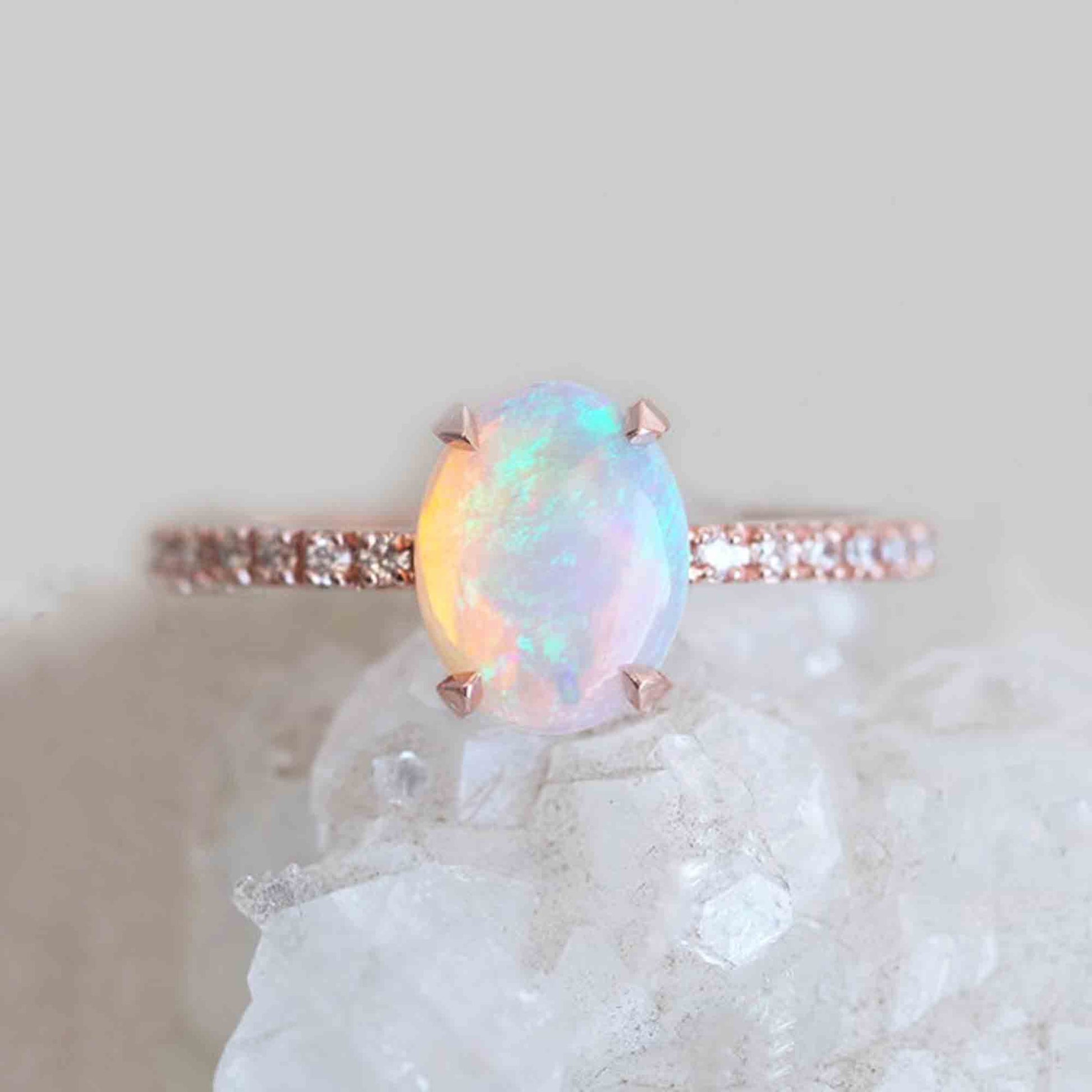 opal engagement ring