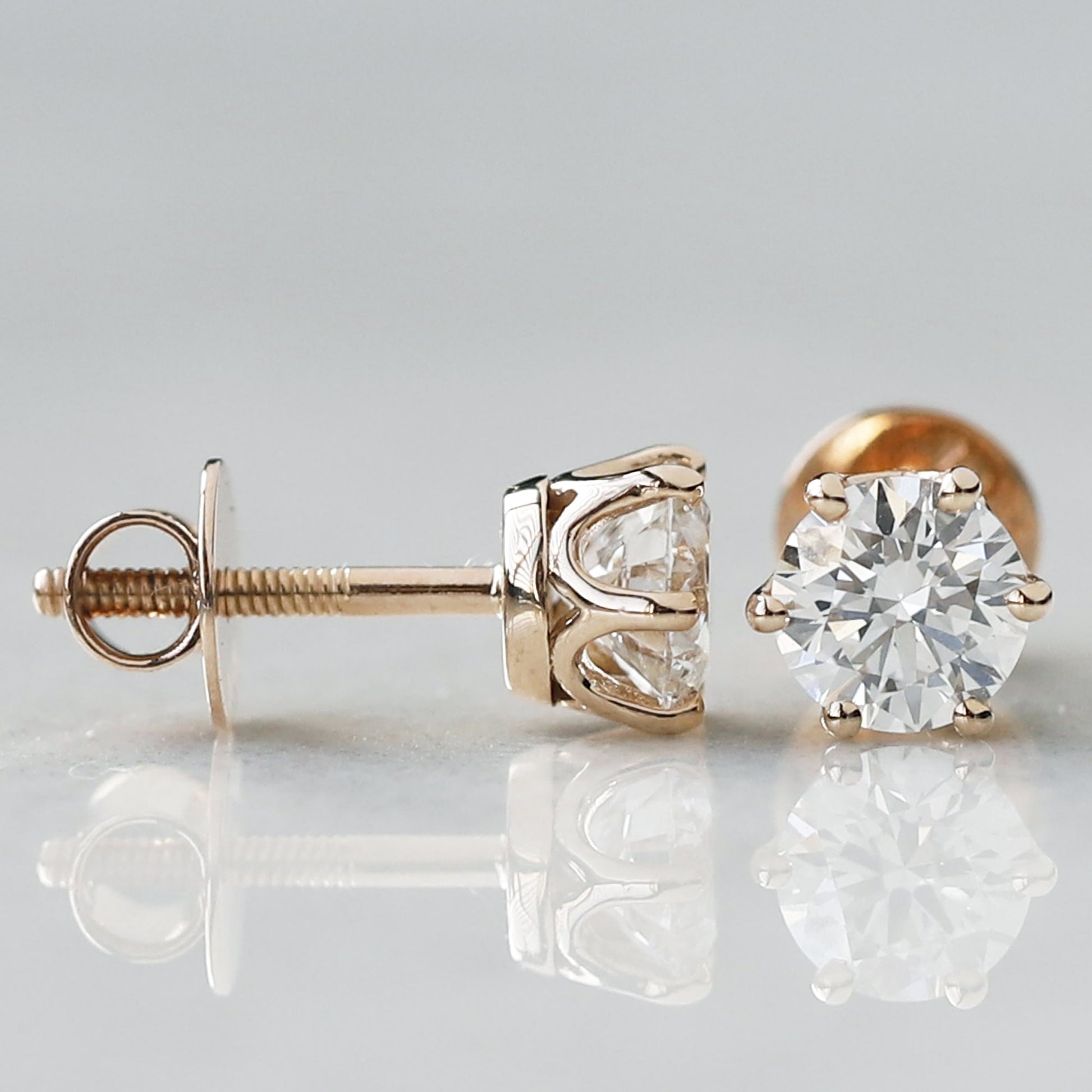 solitaire earrings