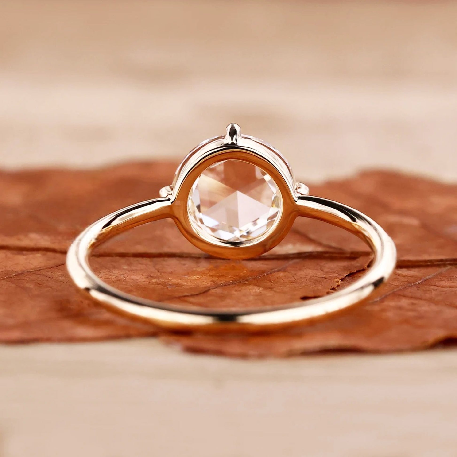 victorian rose cut diamond ring