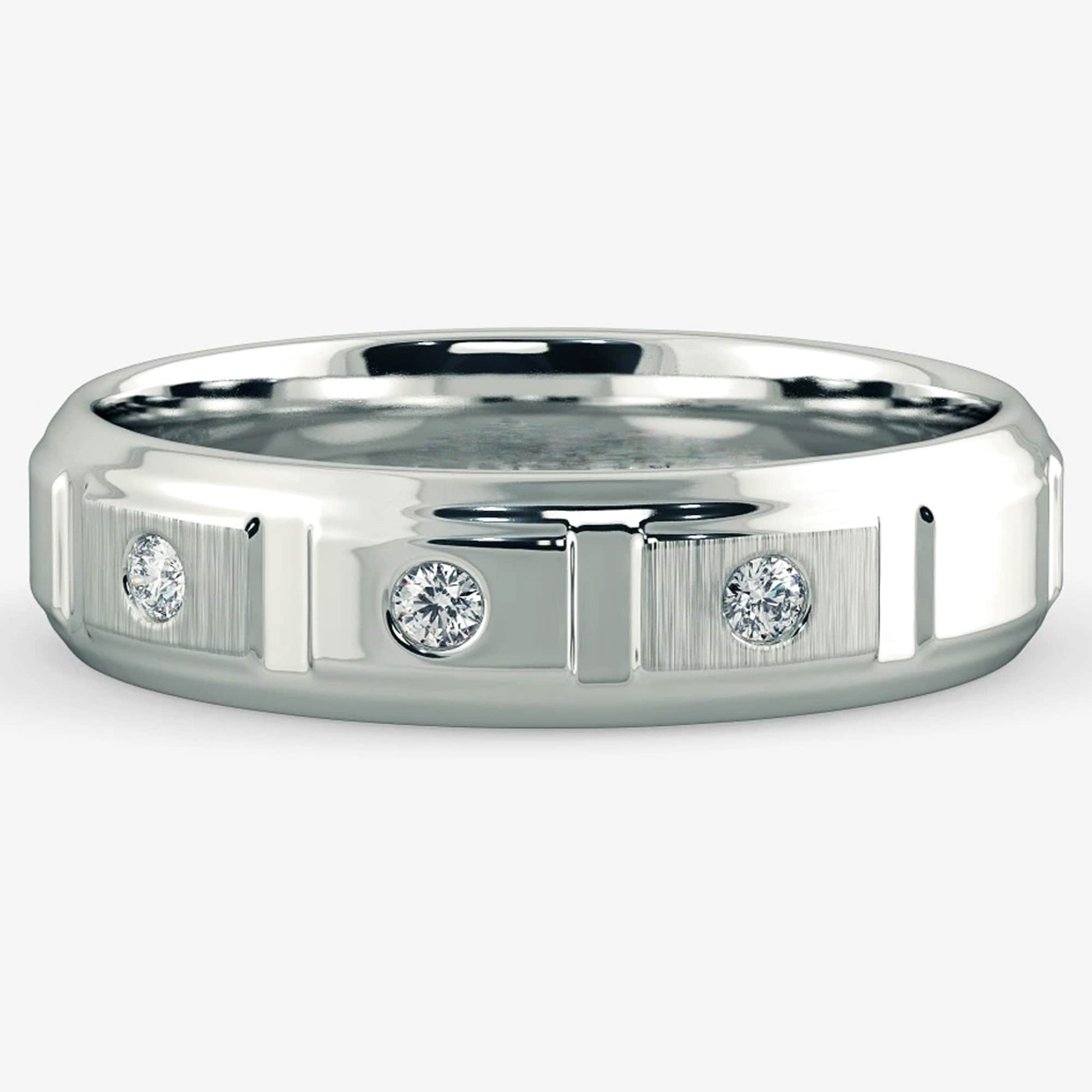 mens diamond wedding band