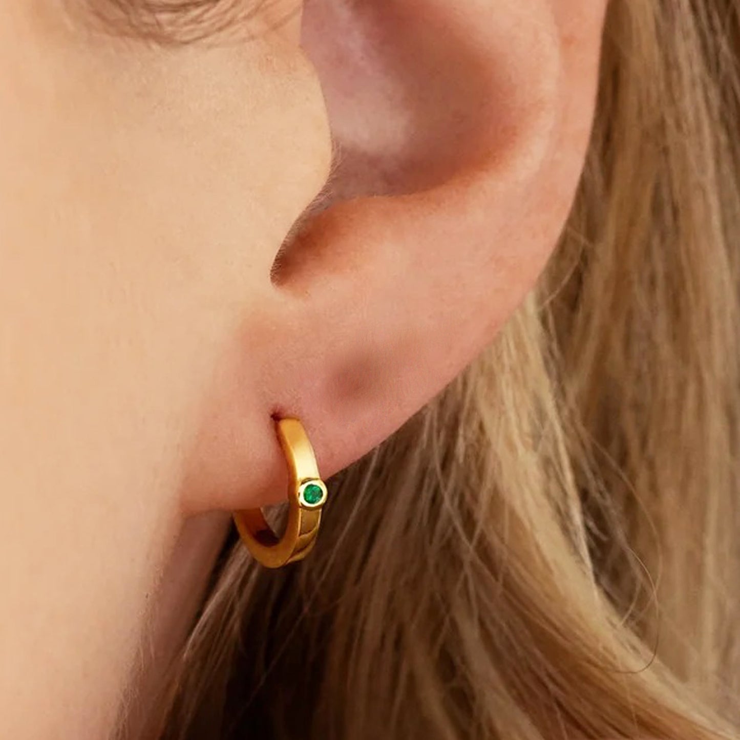diamond hoop earrings