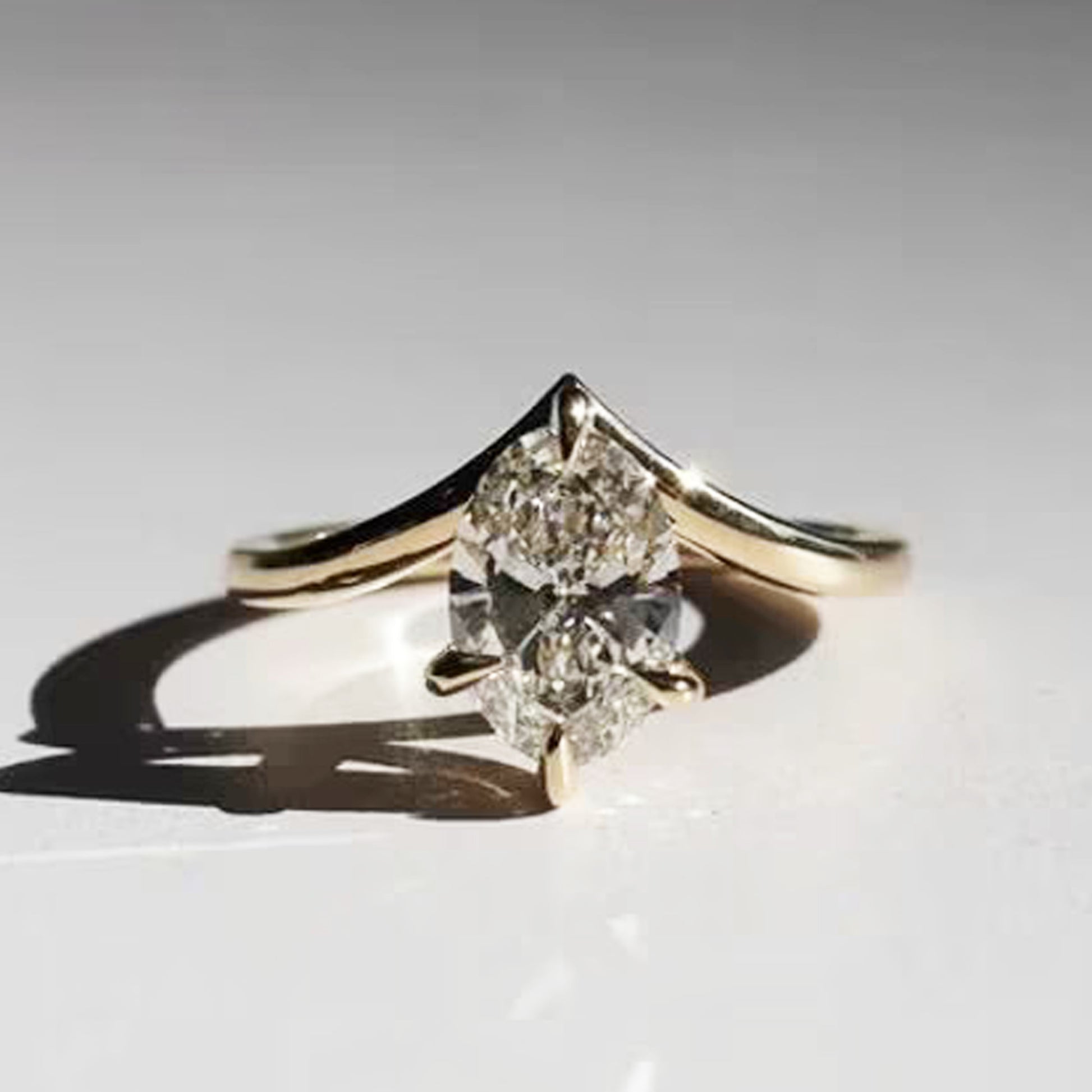 moissanite oval rings