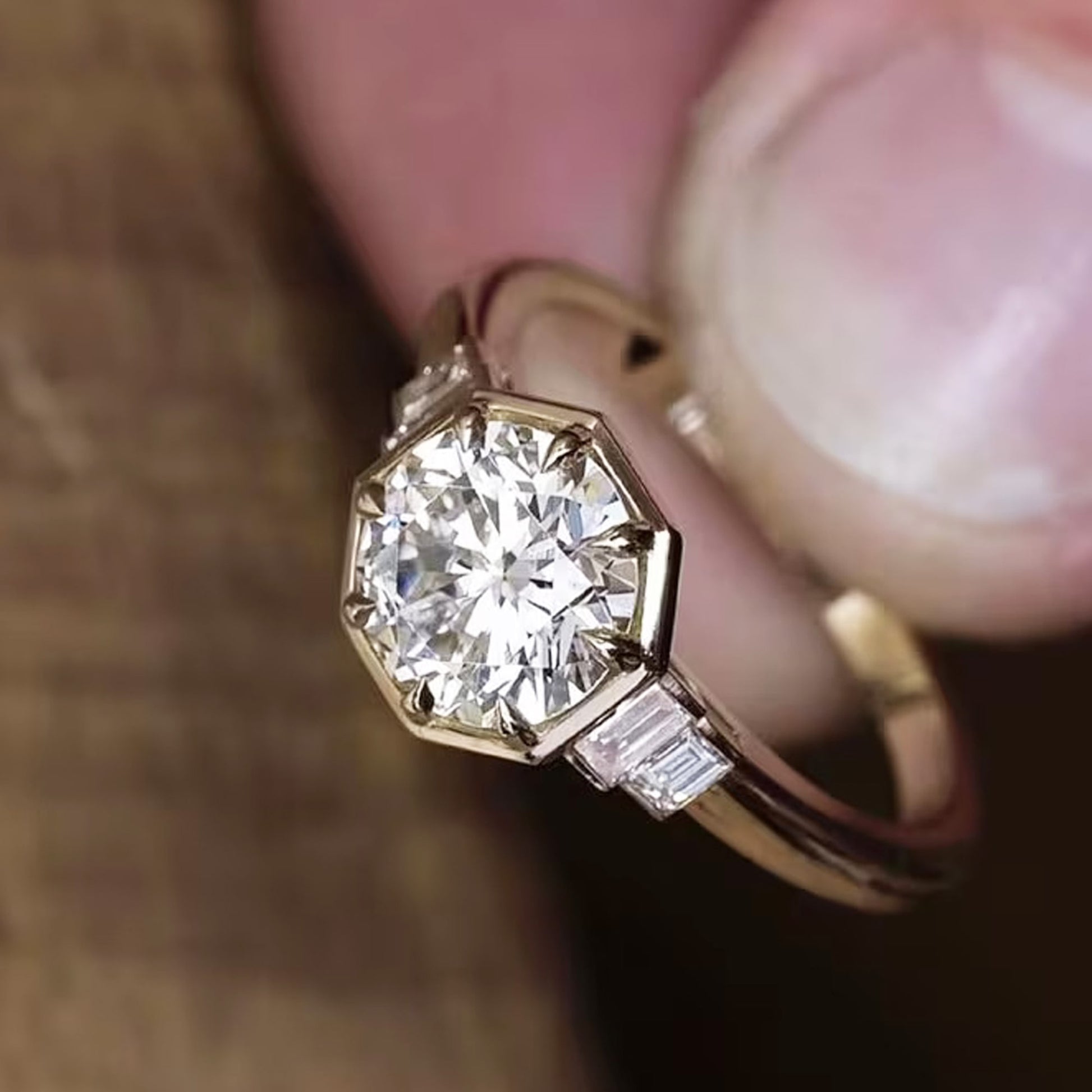 modern engagement ring