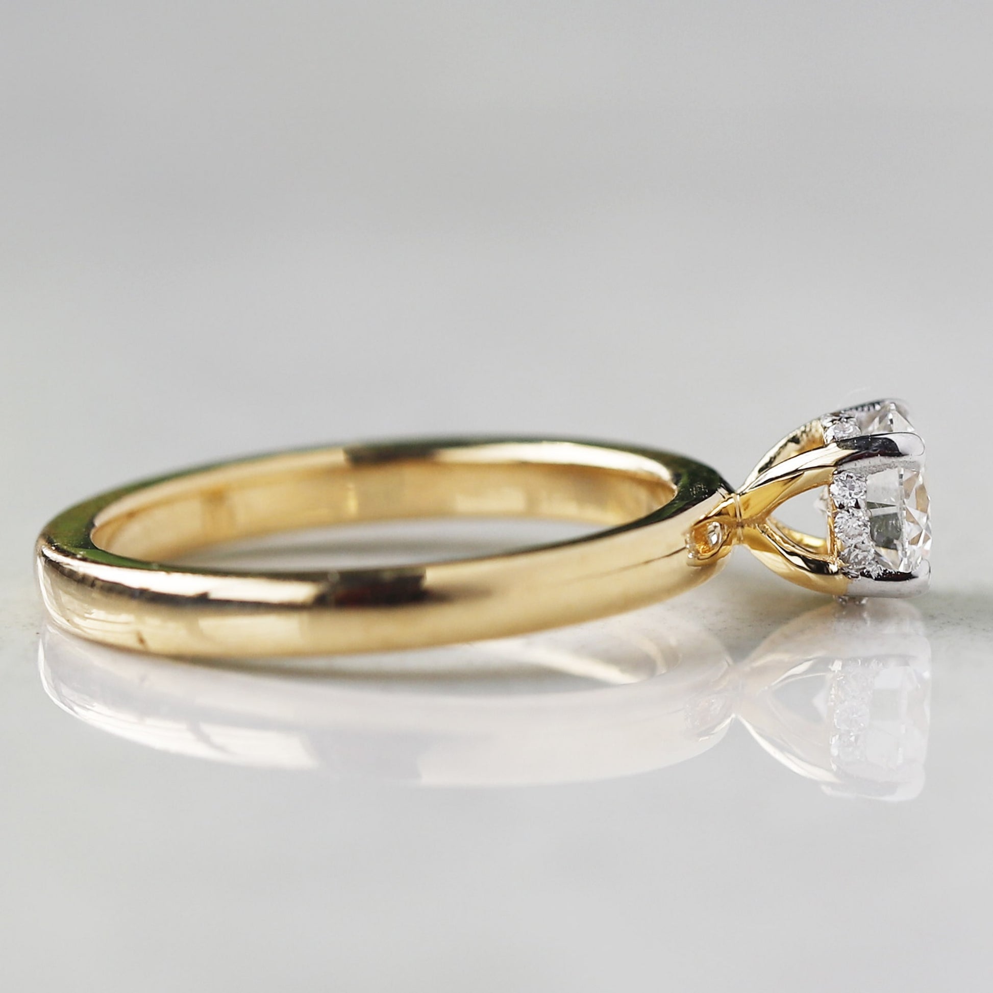 Yellow Gold Solitaire Engagement Ring