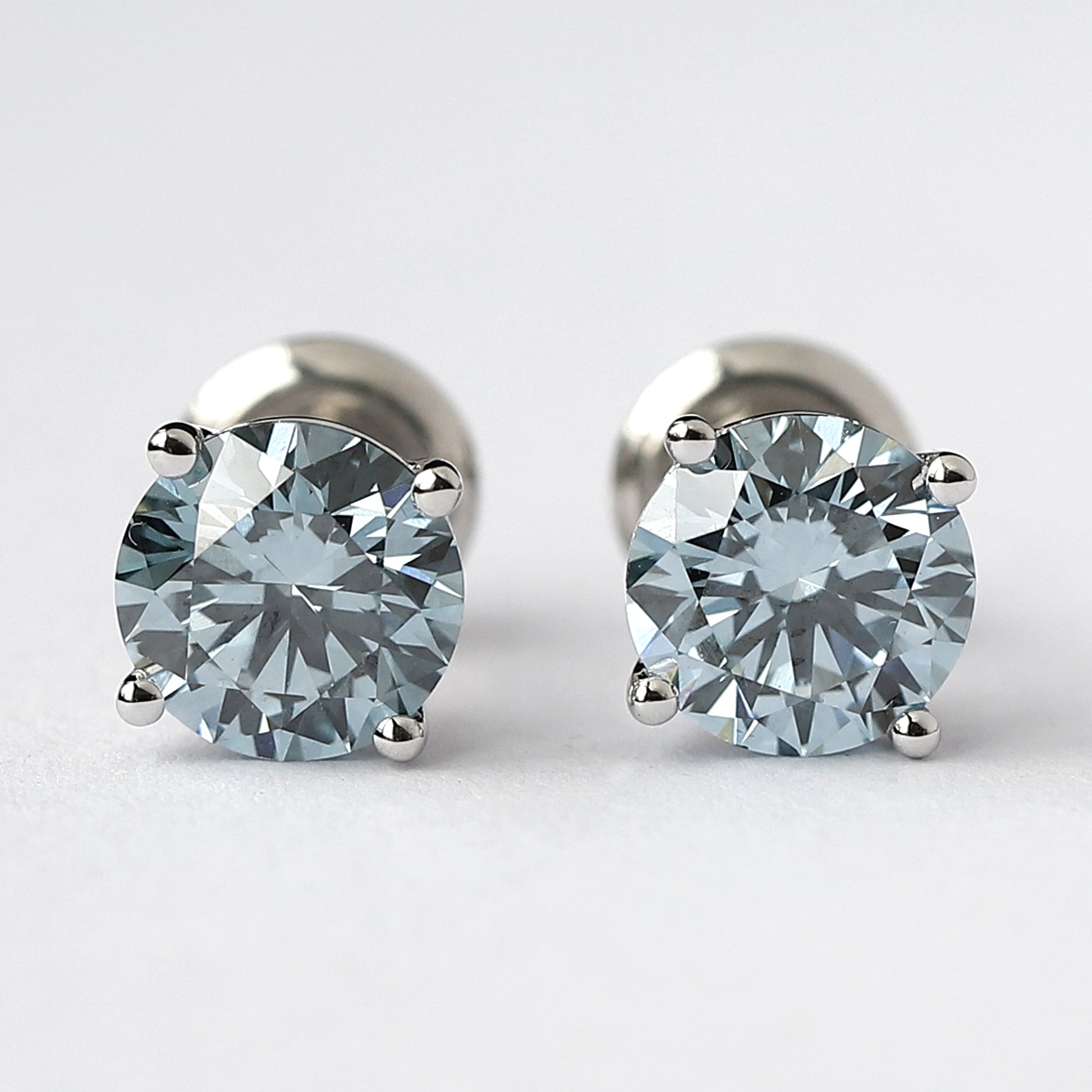 Blue Diamond Earring