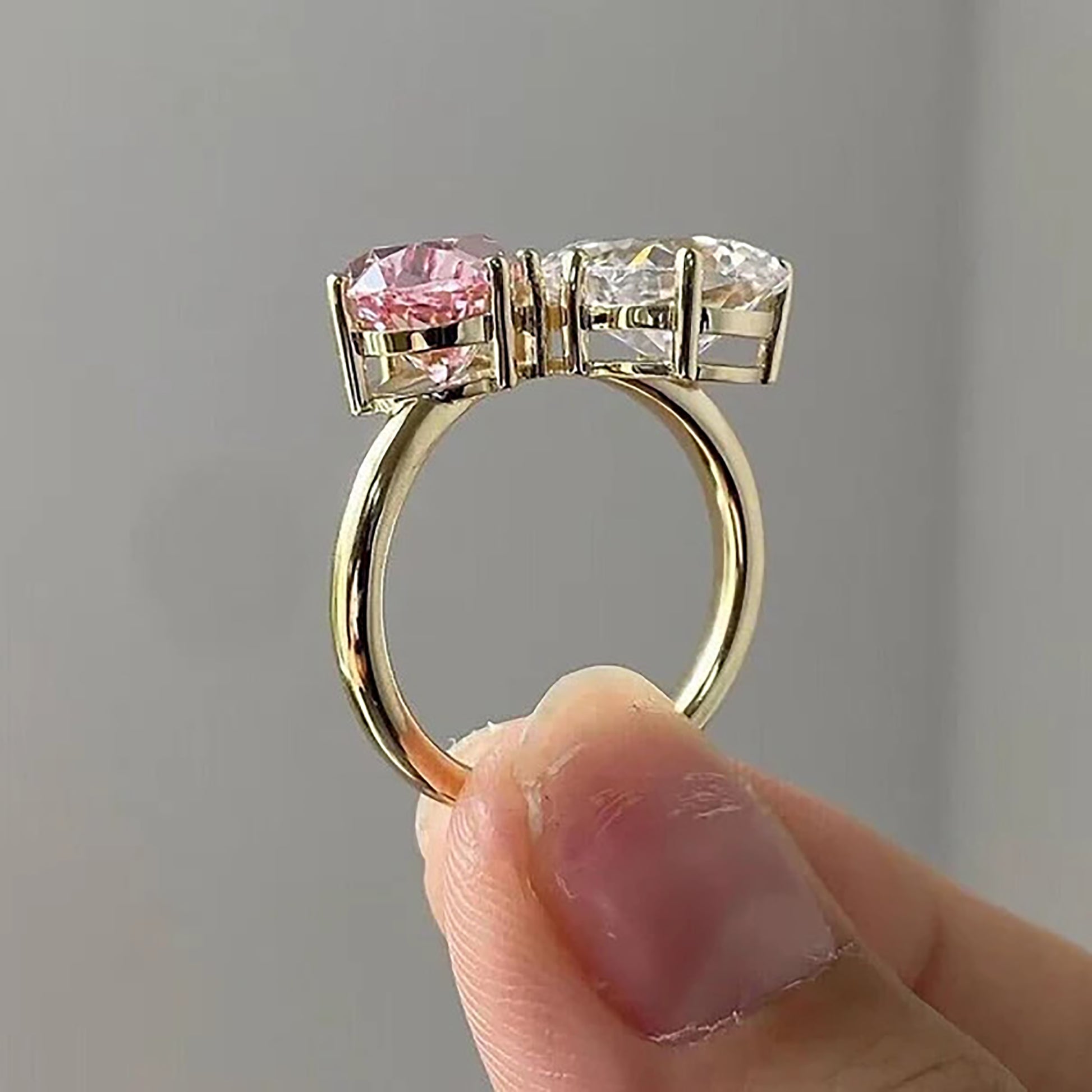 Toi et Moi Engagement Ring