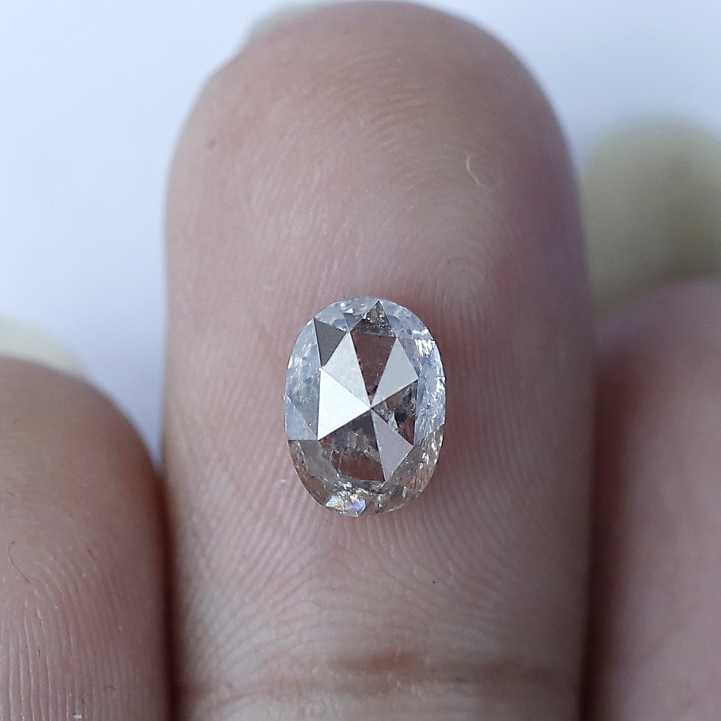 1.56 CT Oval Salt and Pepper Diamond For Her