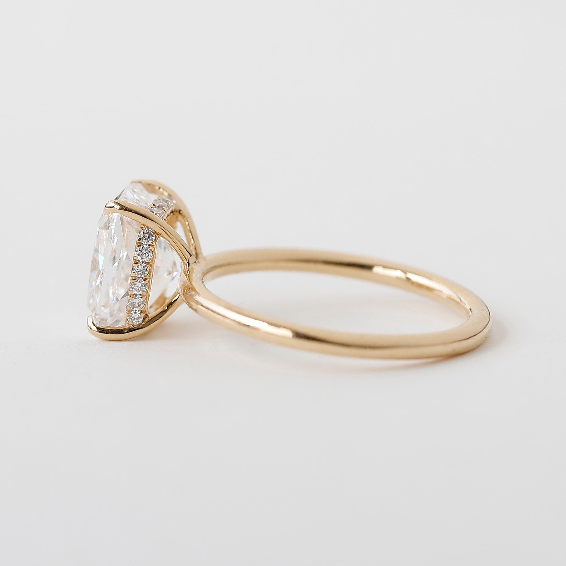 Cushion Cut Lab Grown Diamond Ring